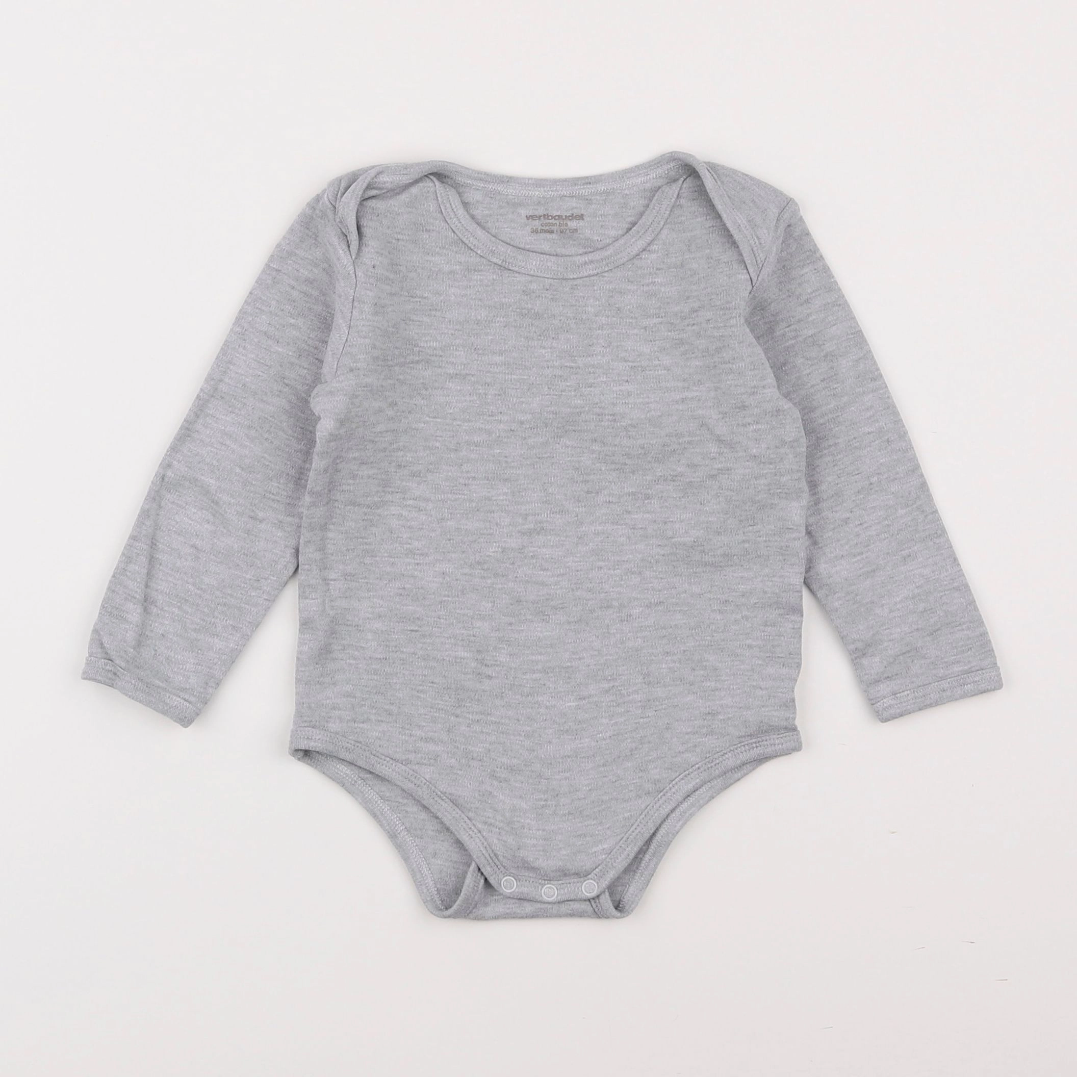 Vertbaudet - body gris - 3 ans