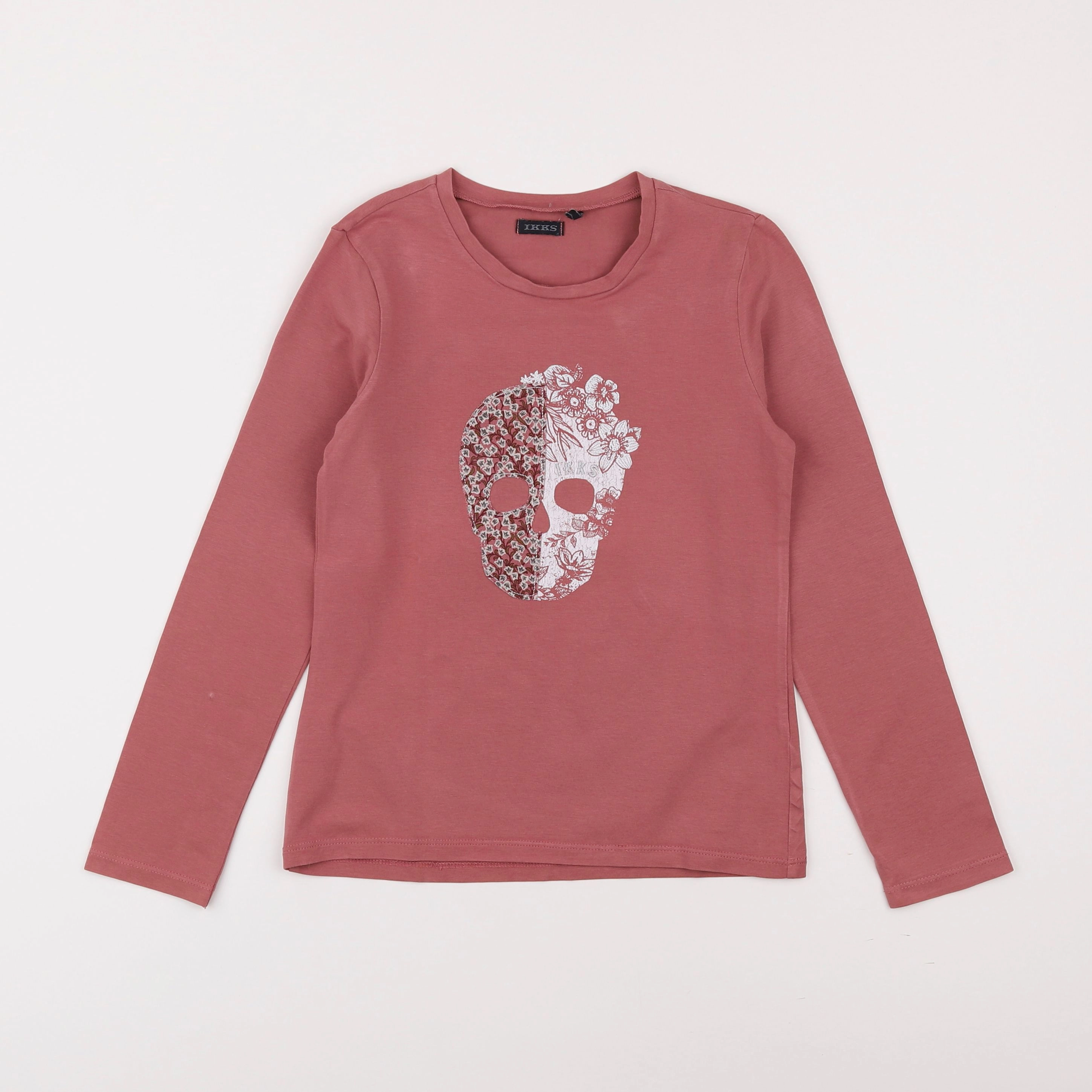 IKKS - tee-shirt rose - 8 ans