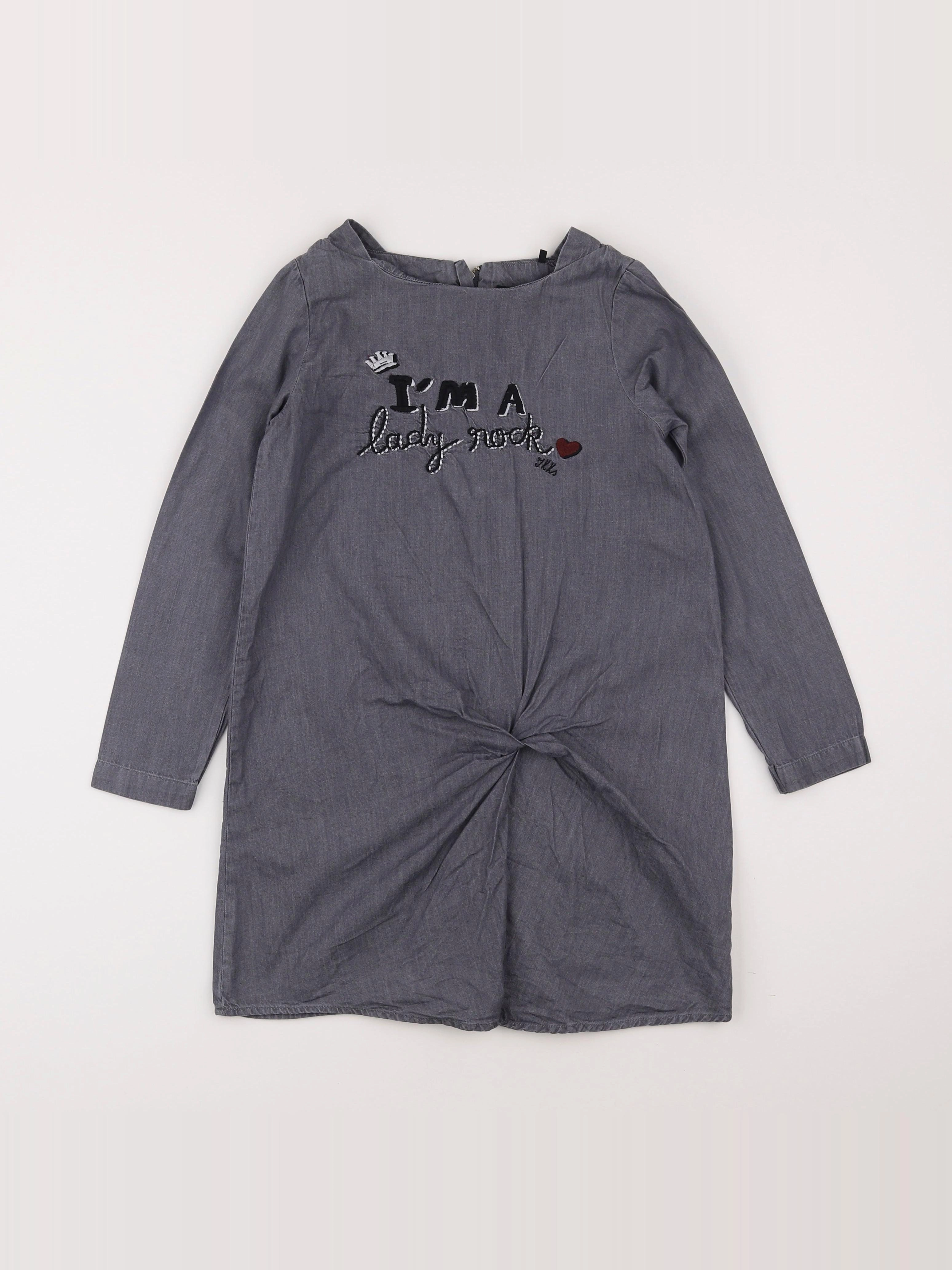 IKKS - robe gris - 8 ans
