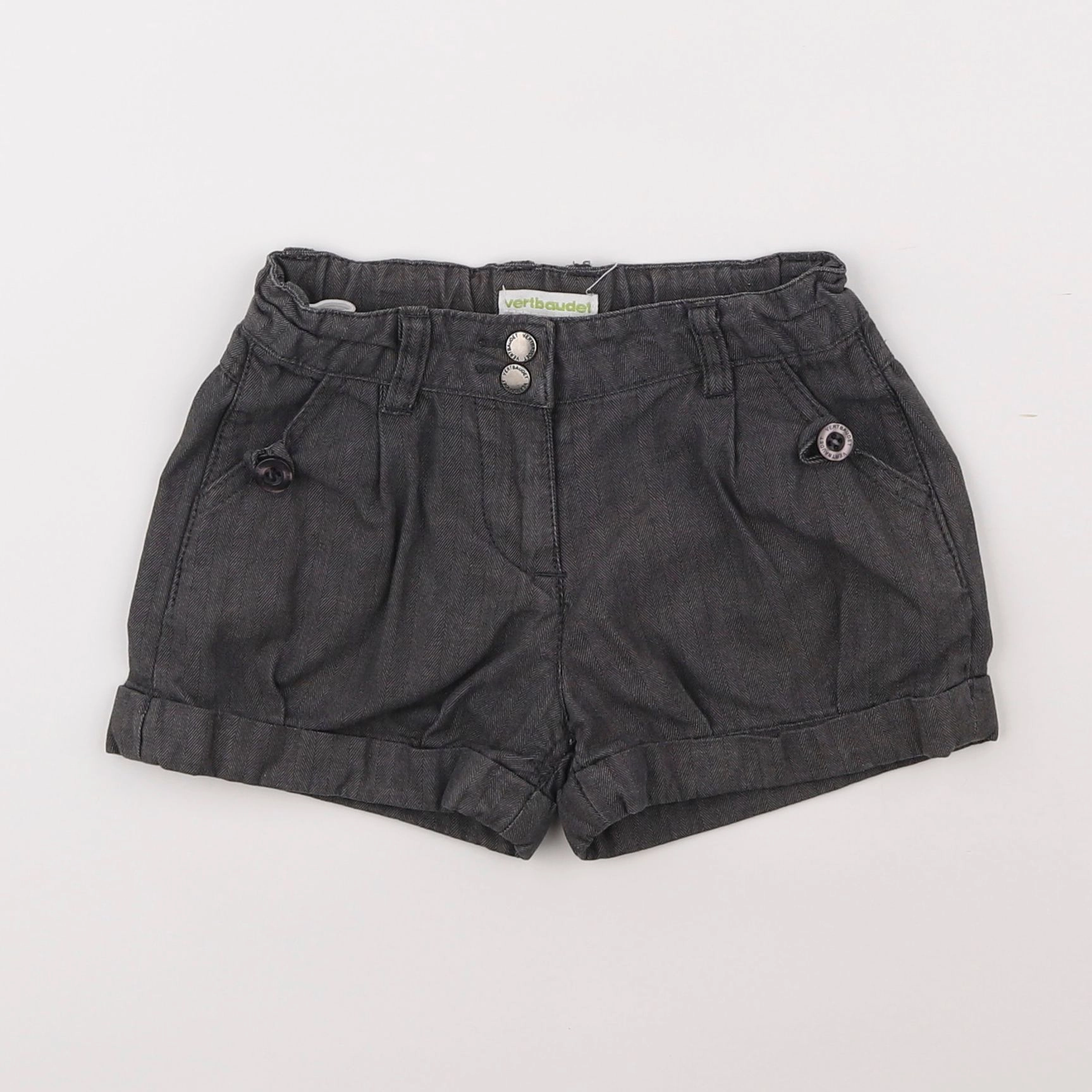 Vertbaudet - short gris - 2 ans