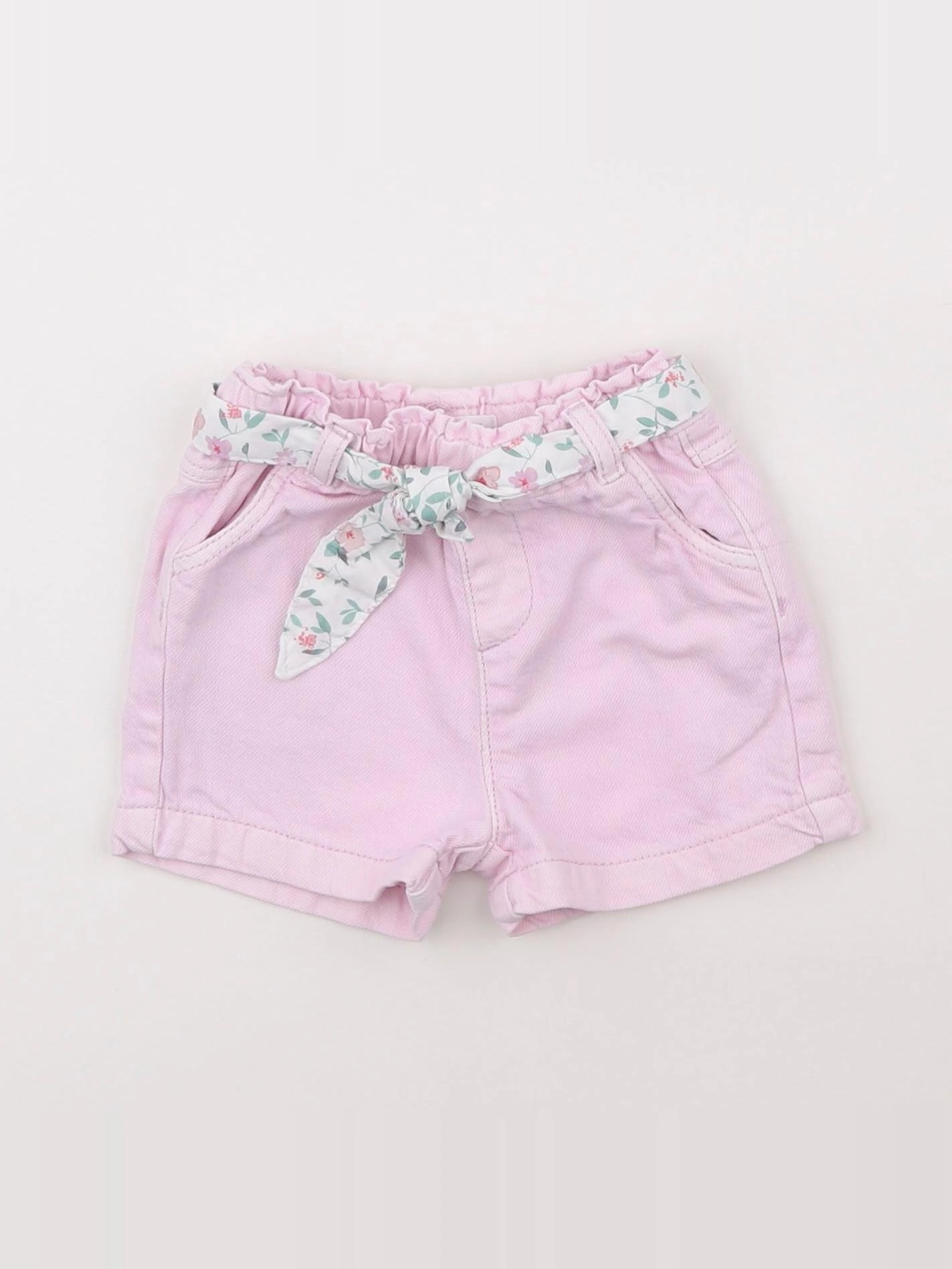 Vertbaudet - short rose - 6 mois