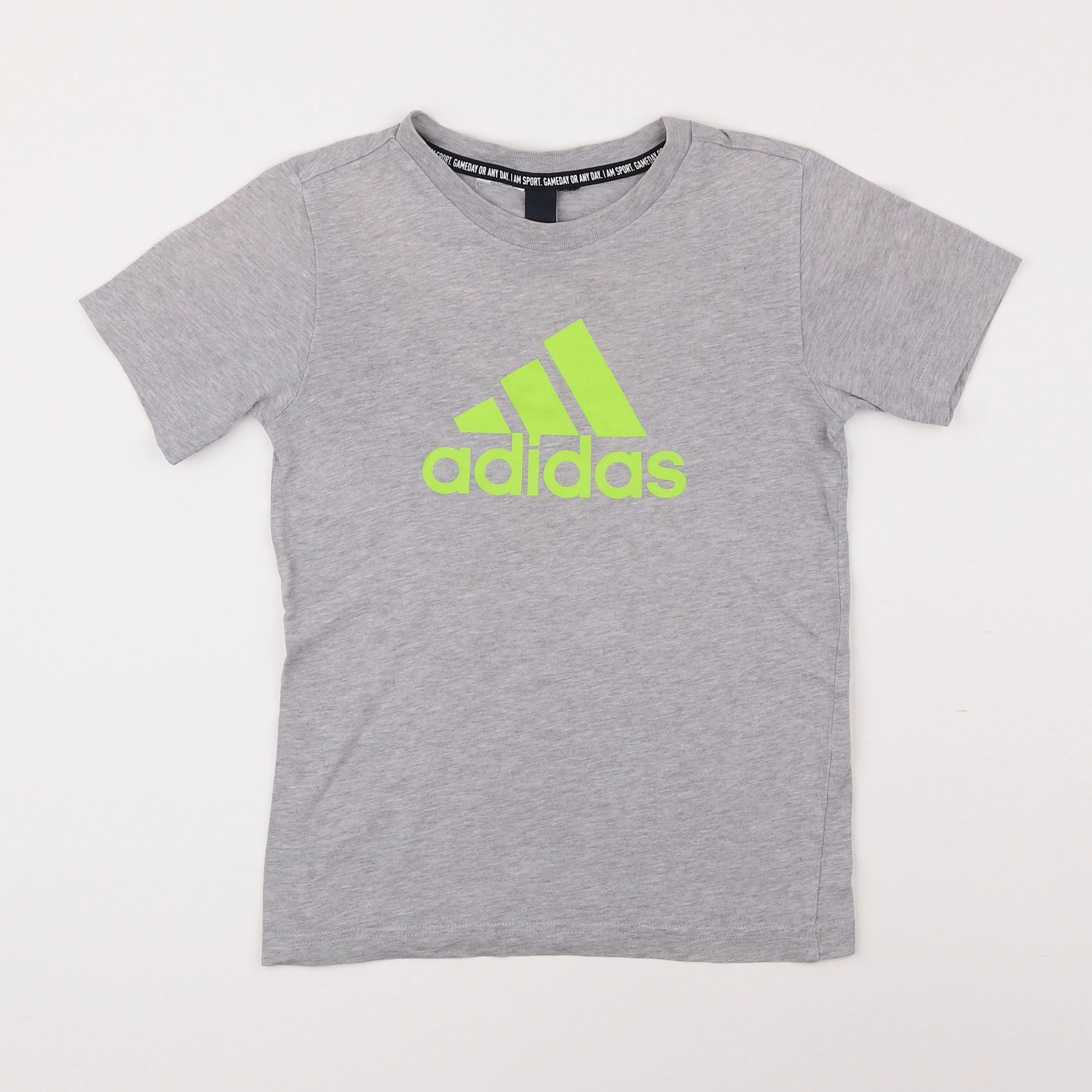 Adidas - tee-shirt gris - 7/8 ans