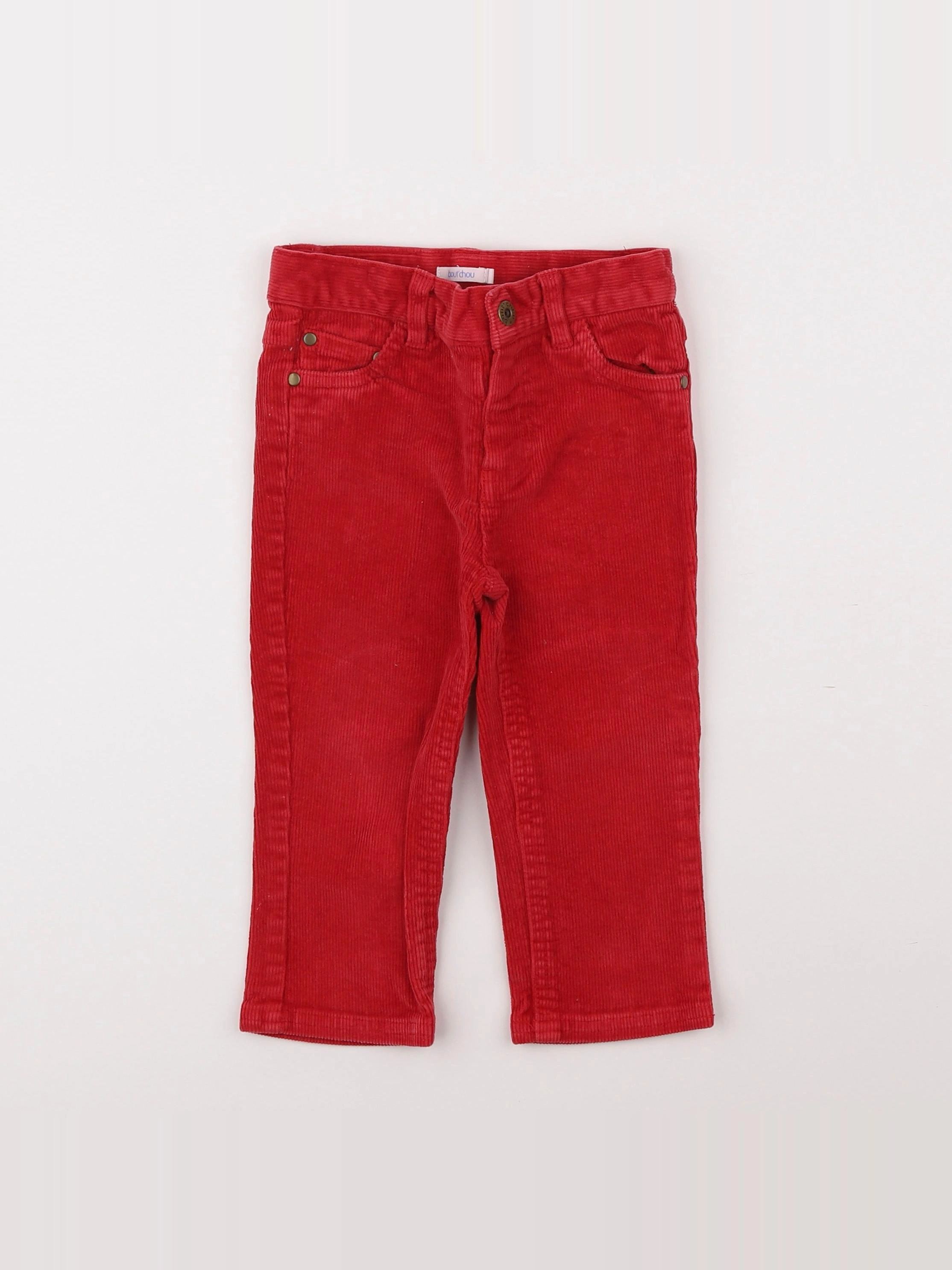 Boutchou - pantalon rouge - 18 mois