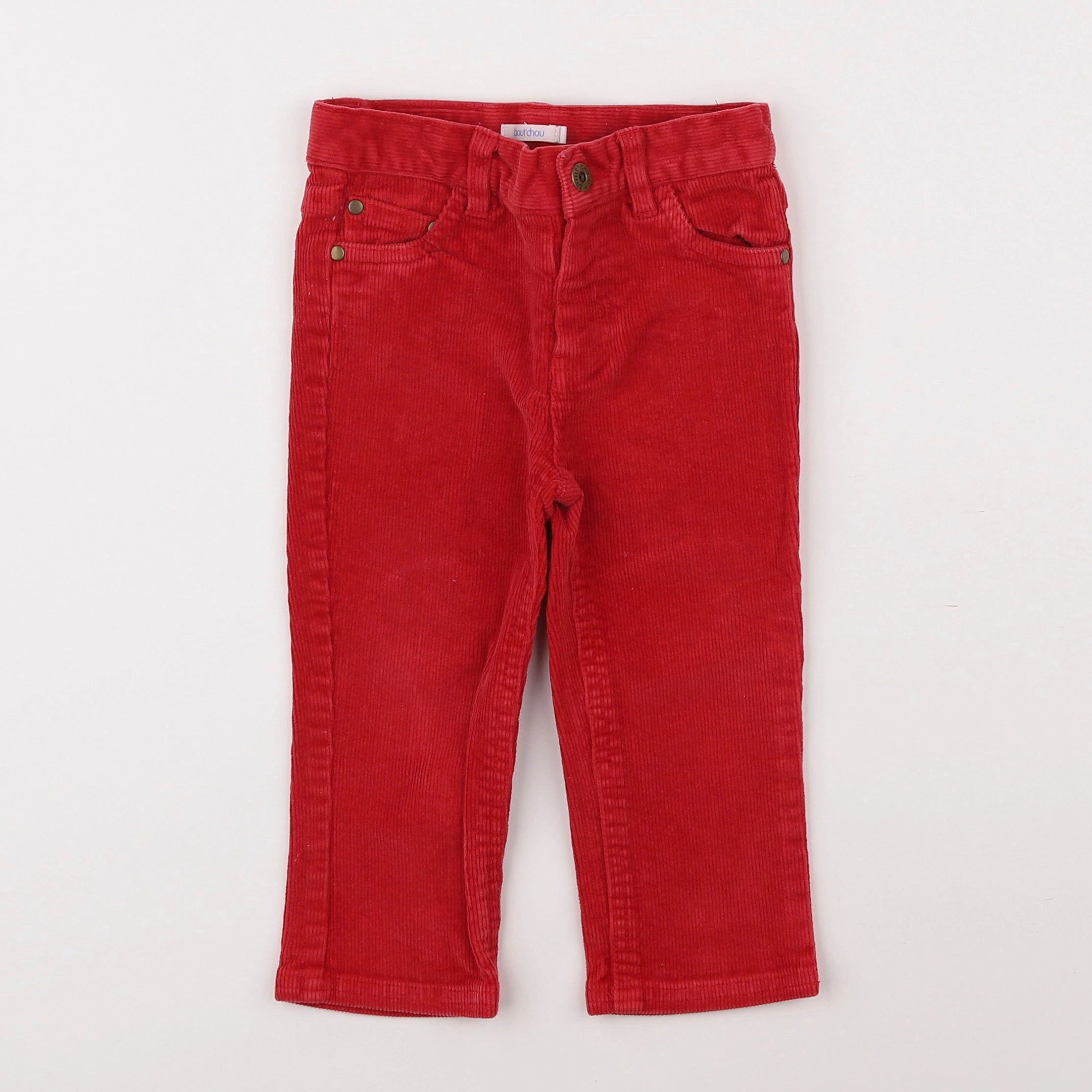 Boutchou - pantalon rouge - 18 mois