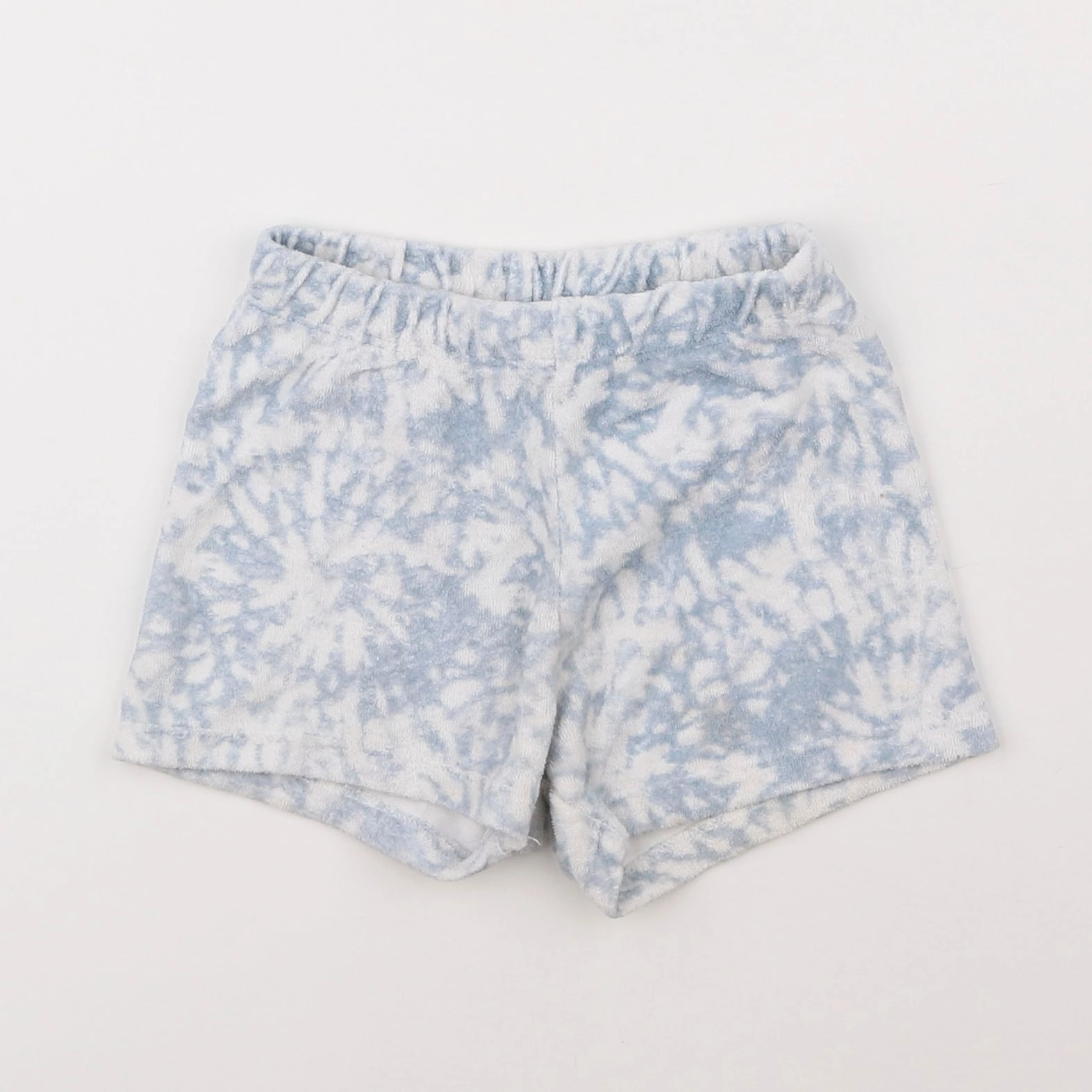 H&M - short blanc, bleu - 12/18 mois