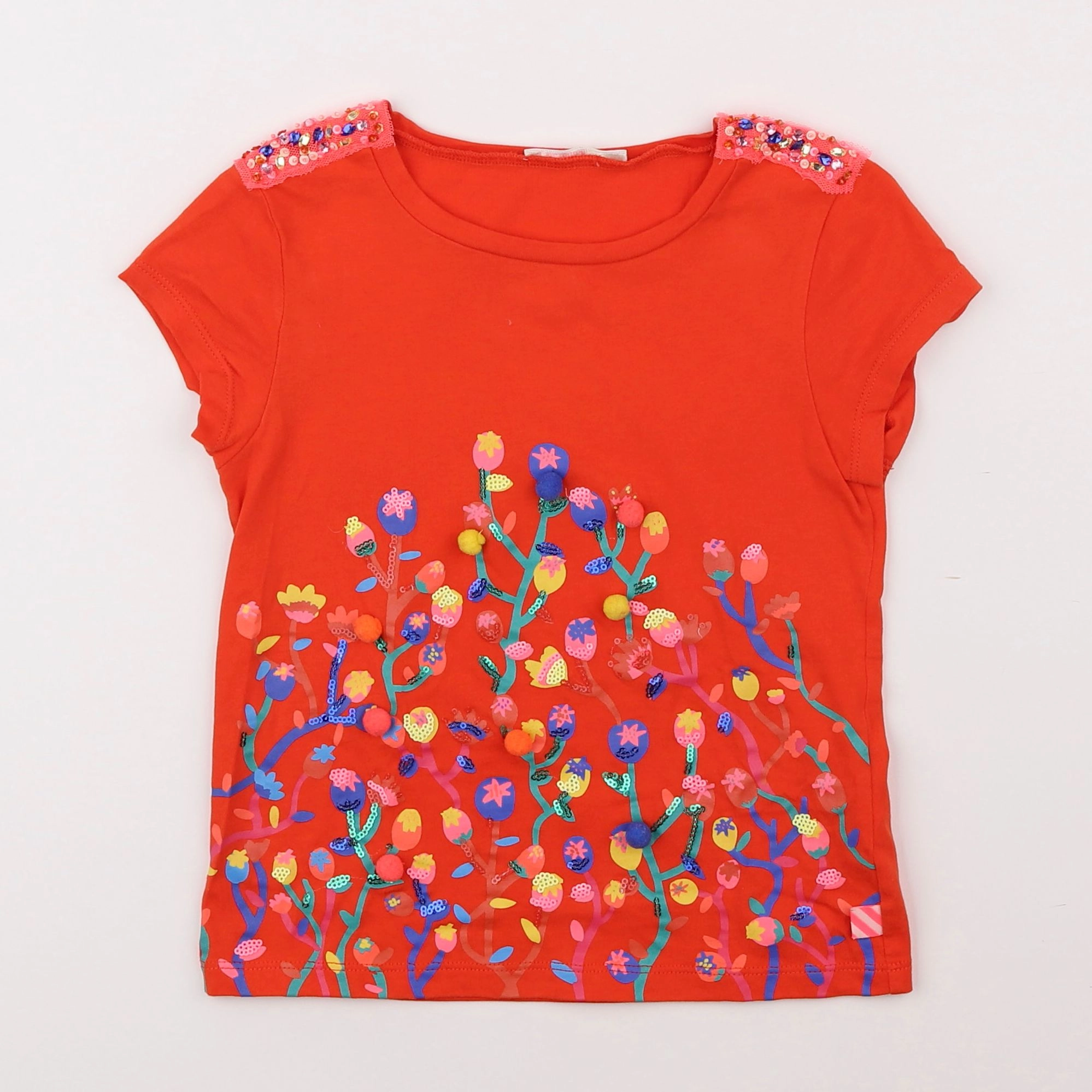 Billie Blush - tee-shirt rouge - 6 ans