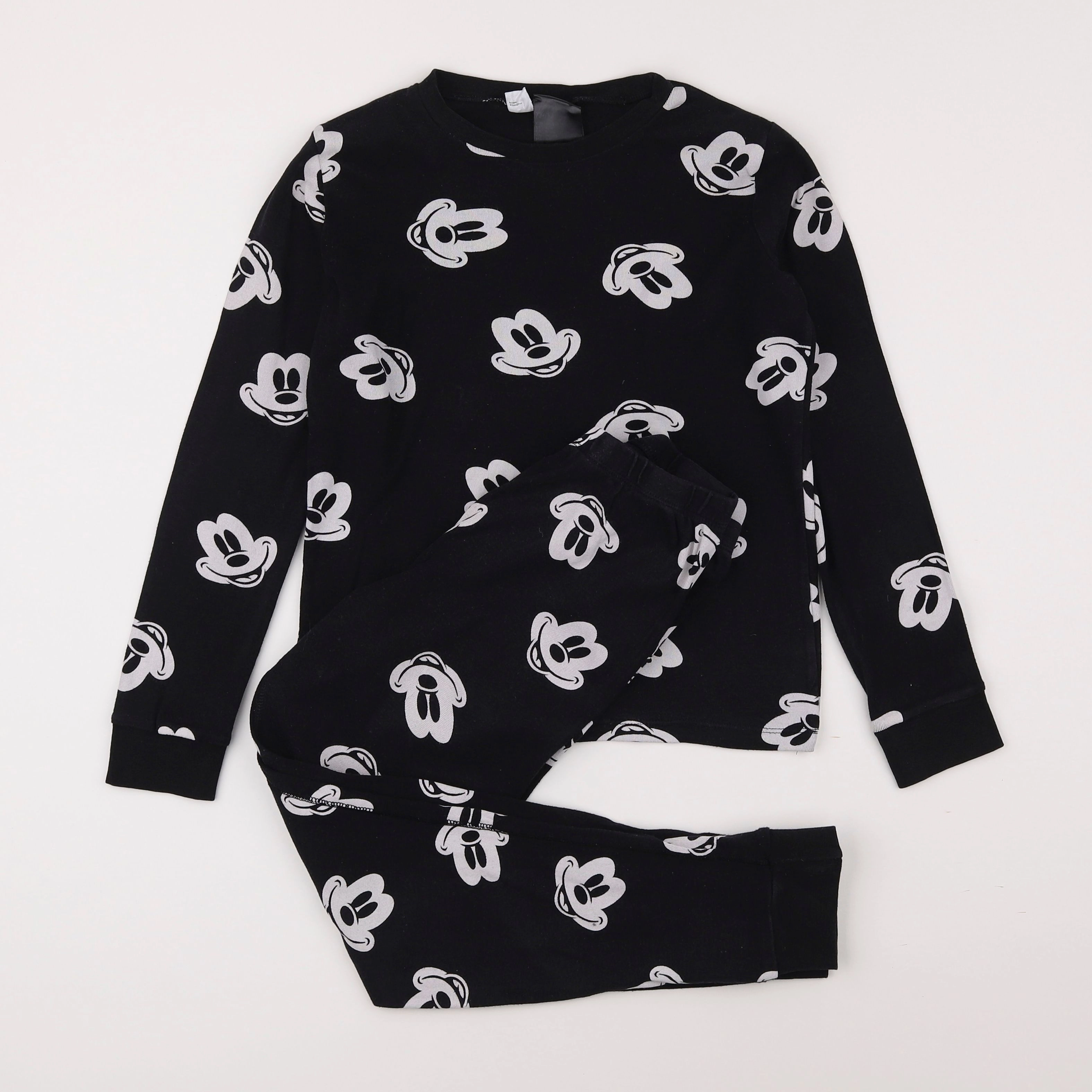 H&M - pyjama coton noir - 8/10 ans