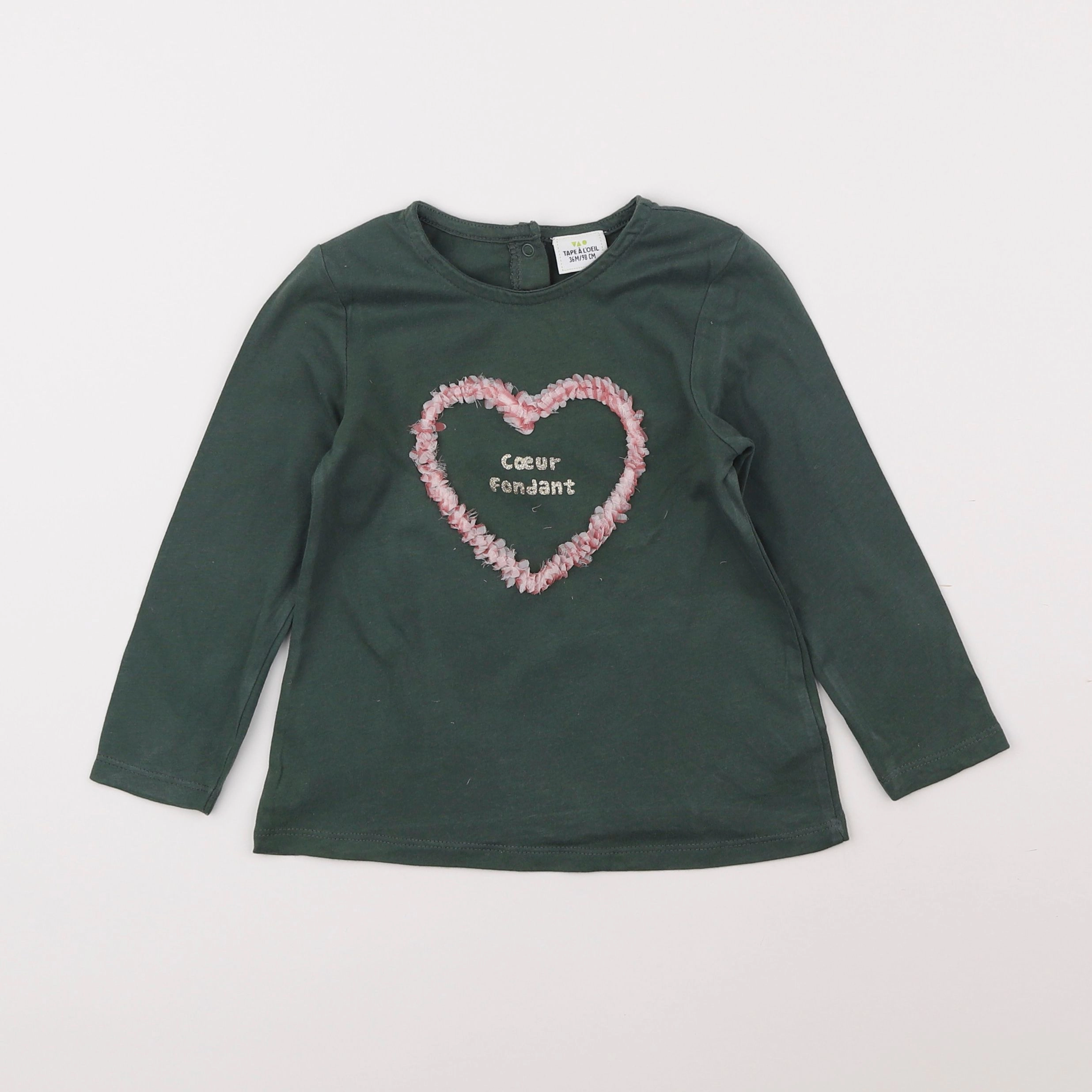 Tape à l'oeil - tee-shirt vert - 3 ans