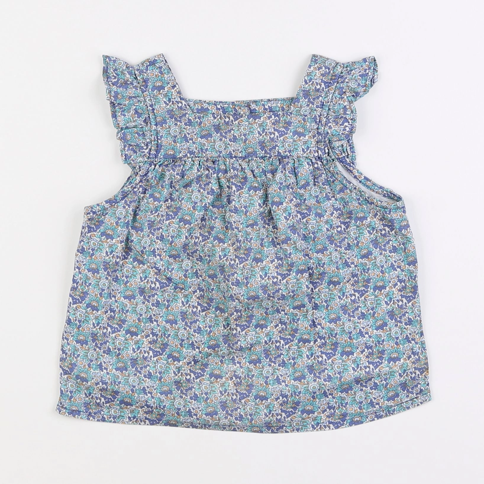 Little Cigogne - blouse bleu - 2 ans