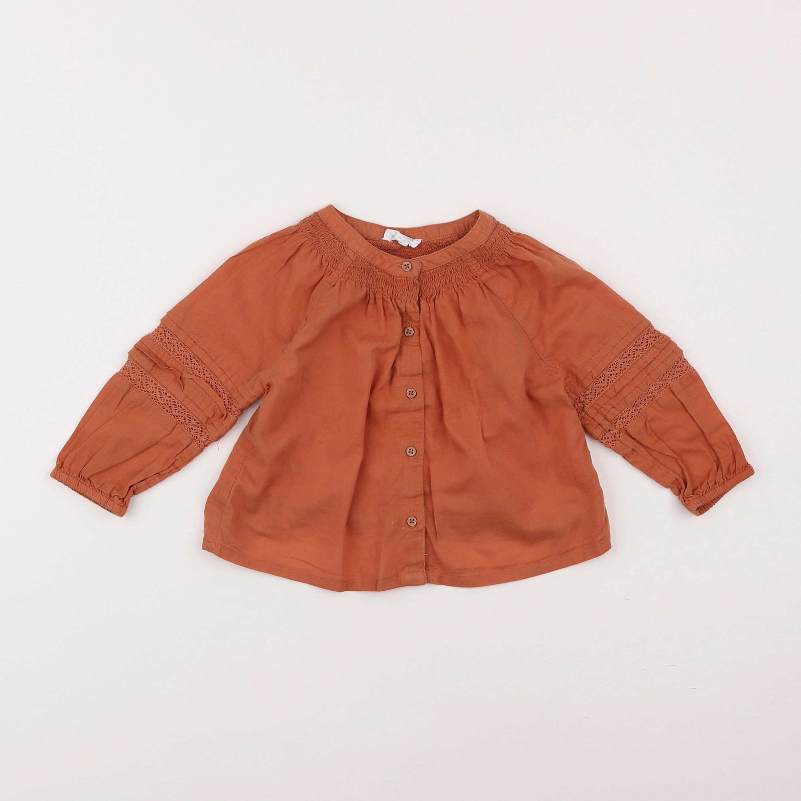 Vertbaudet - blouse rose - 9 mois