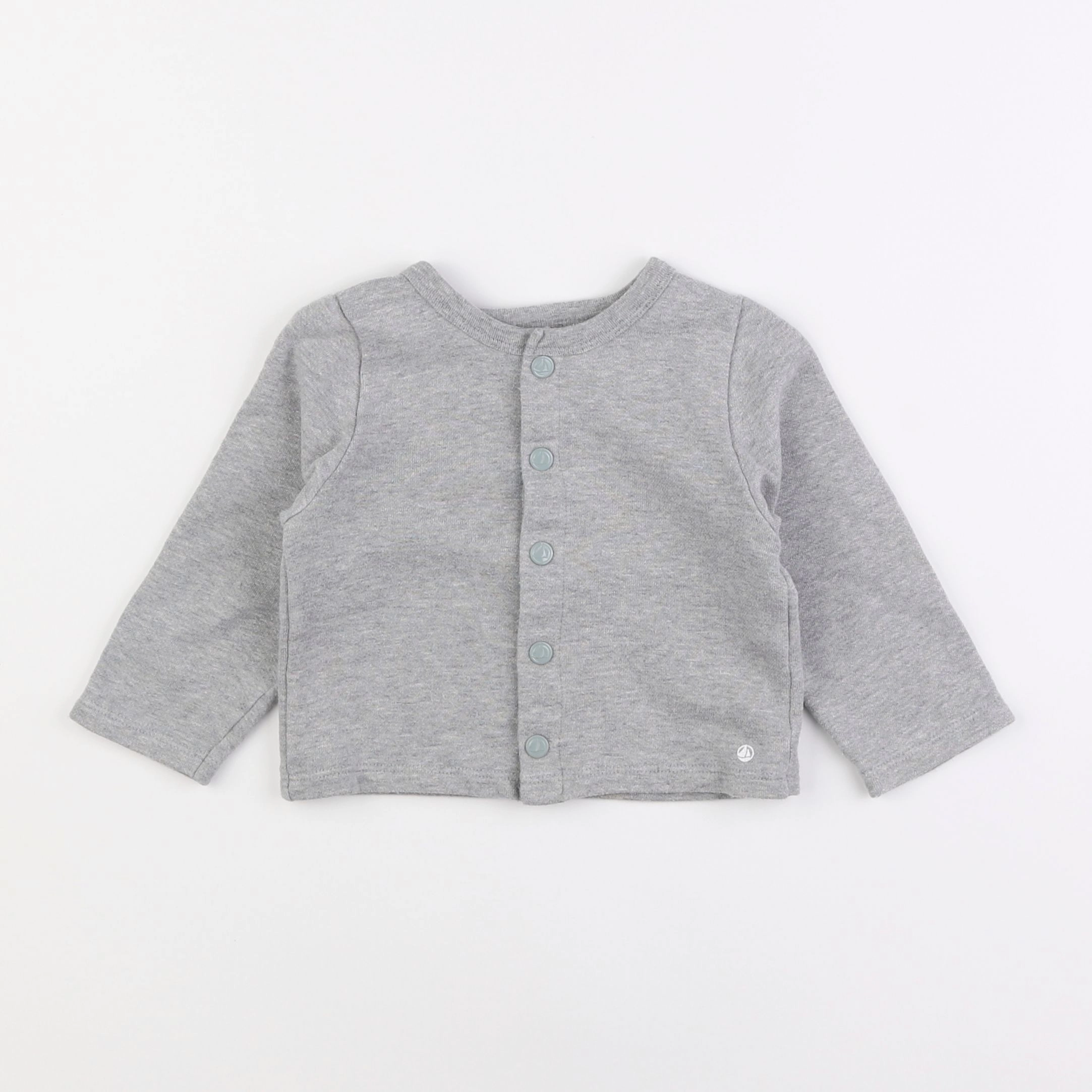 Petit Bateau - sweat gris - 2 ans