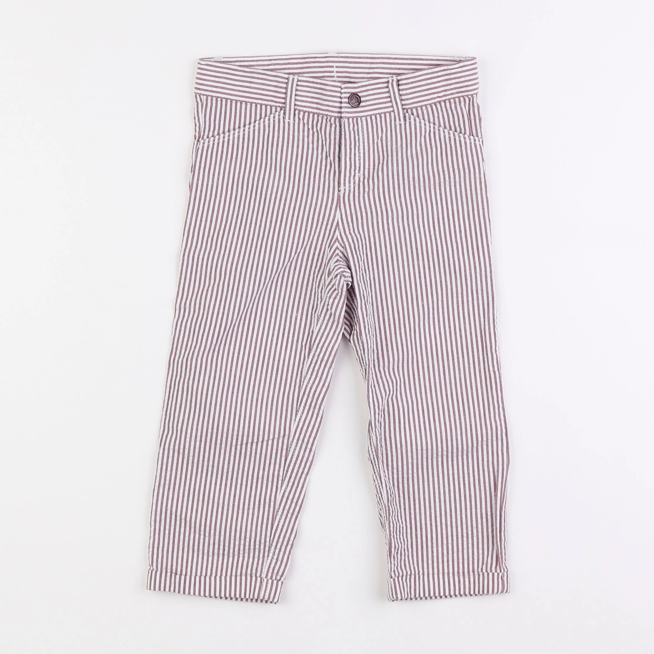 Petit Bateau - pantalon marron - 2 ans