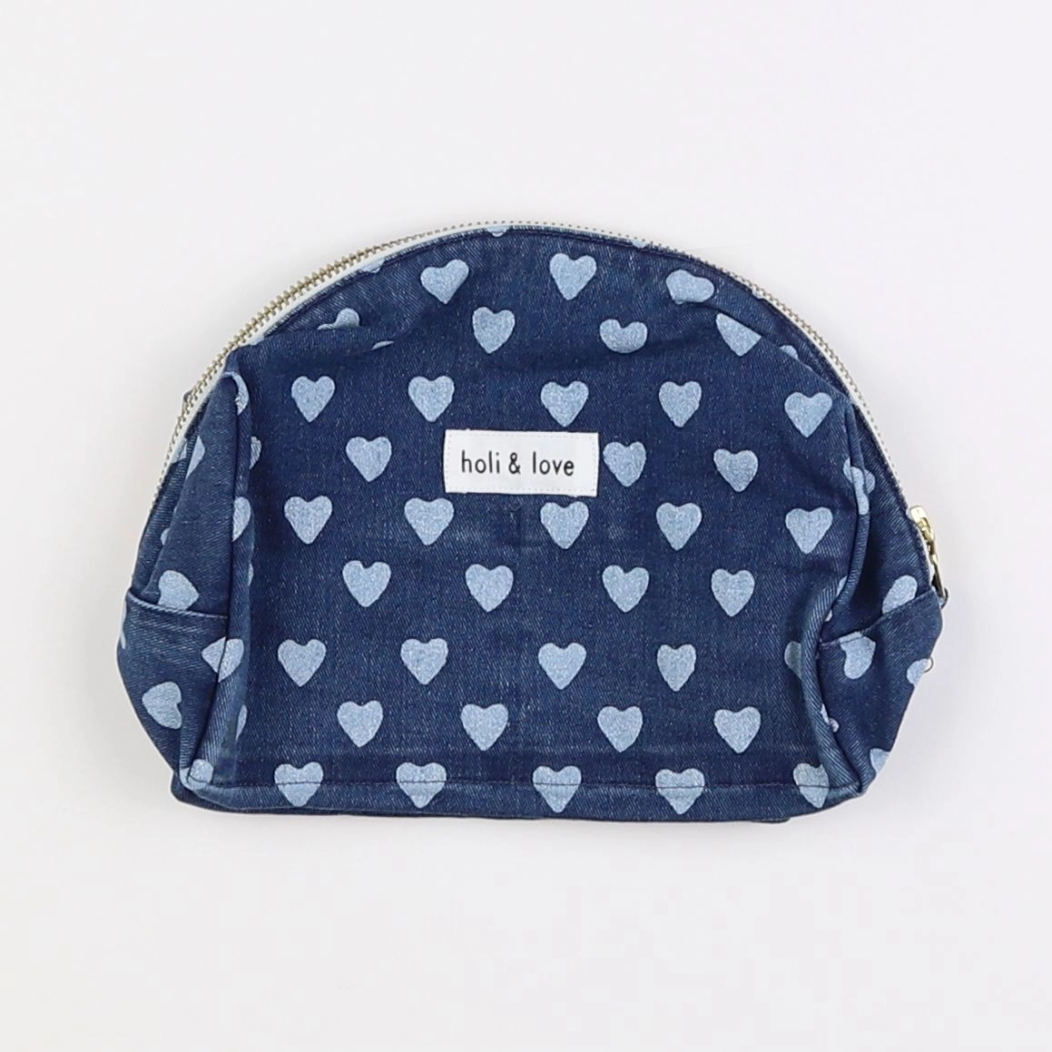 Holi & Love - Trousse de toilette Heart Denim 21x12x11 cm 