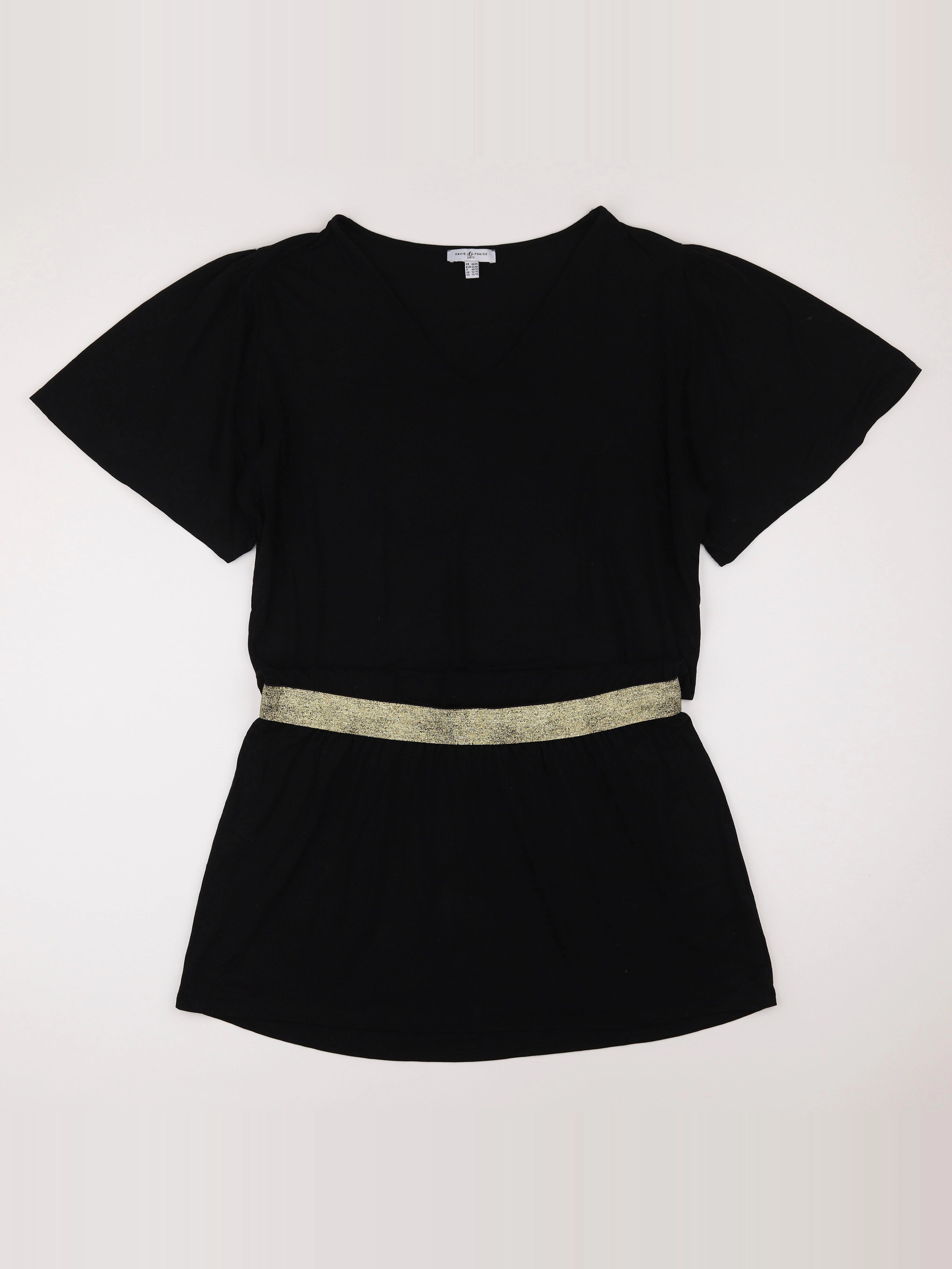 Envie de fraise - robe grossesse noir, or - 44 à 46