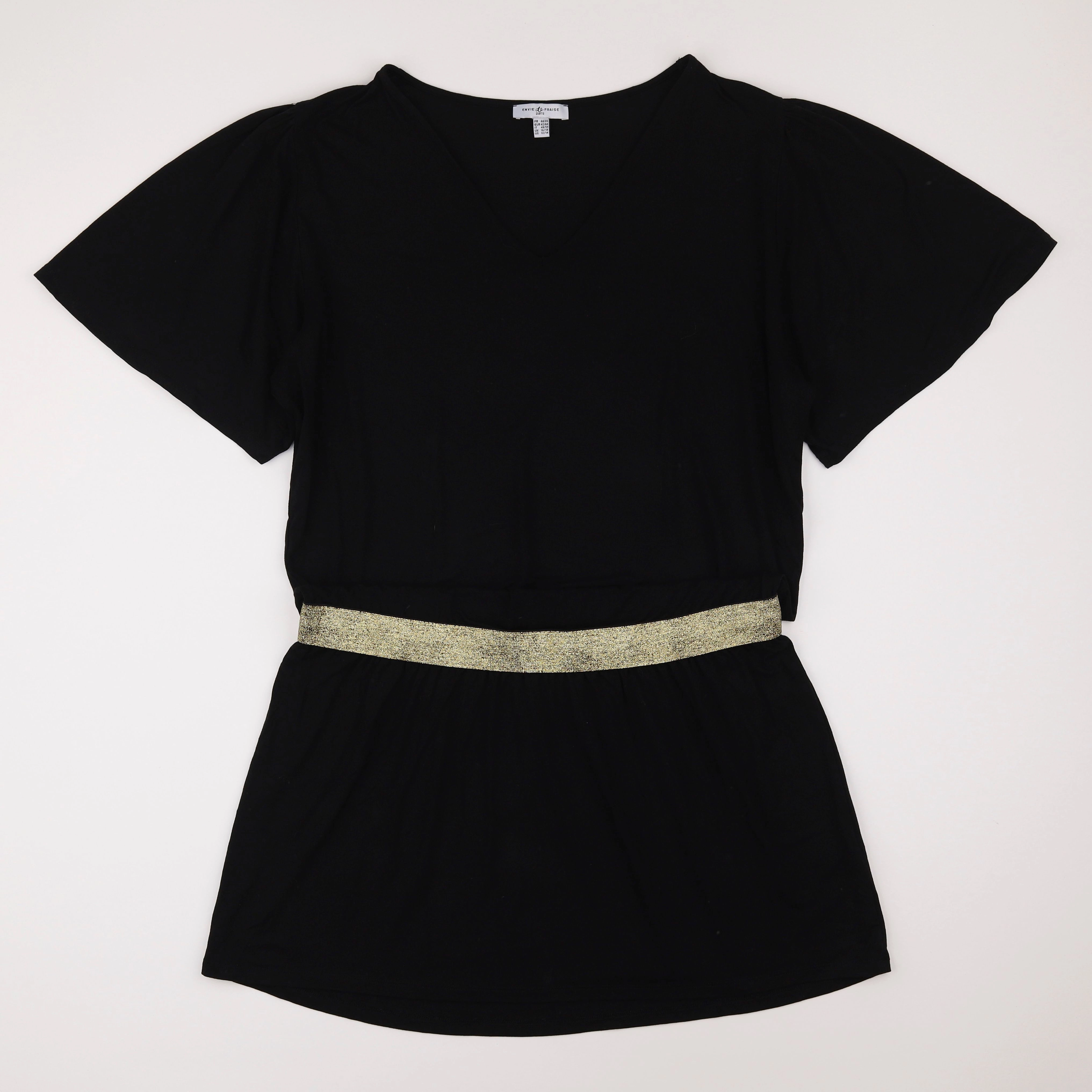 Envie de fraise - robe grossesse noir, or - 44 à 46