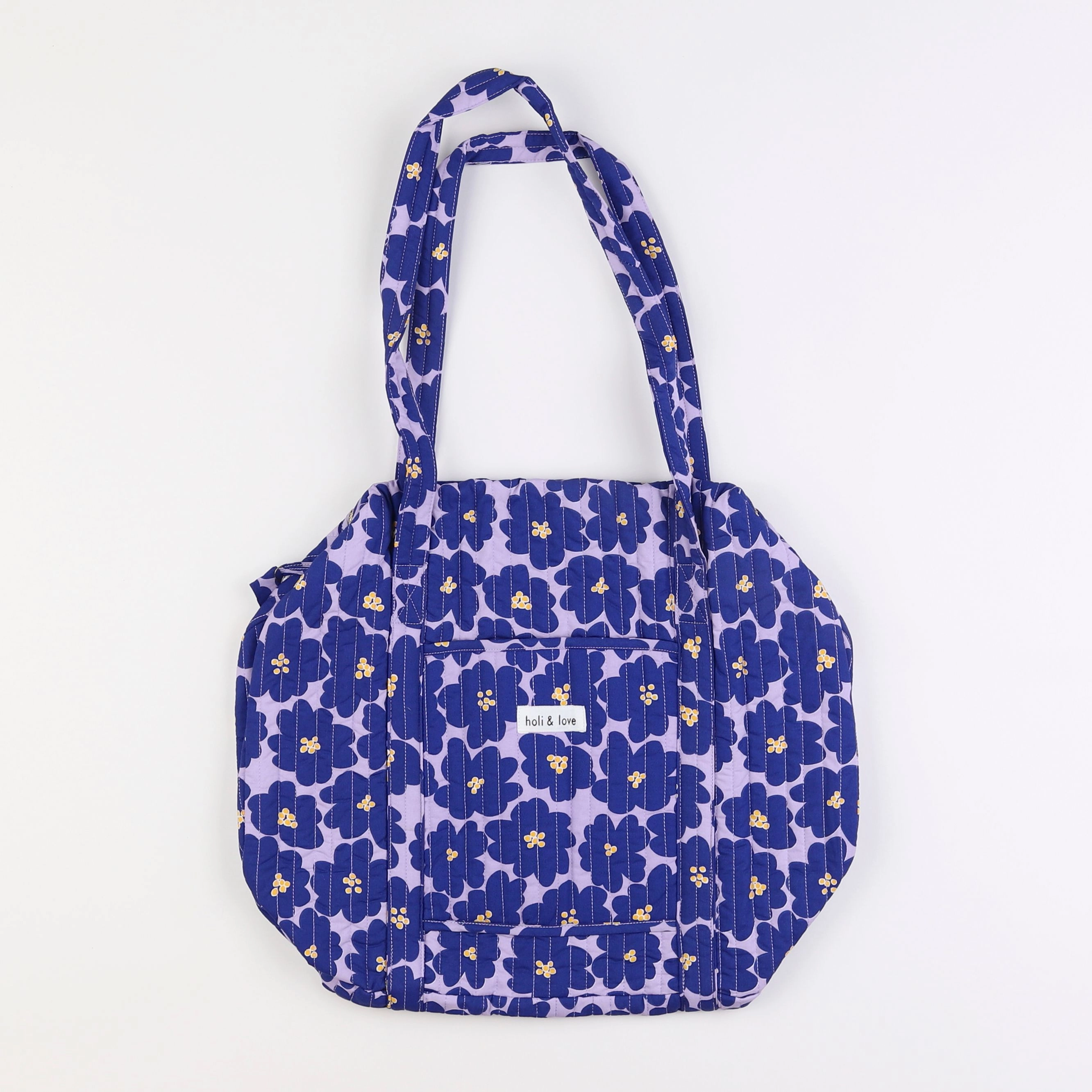 Holi & Love - Sac Weekend Big Flower Bleu 41x22x20 cm 