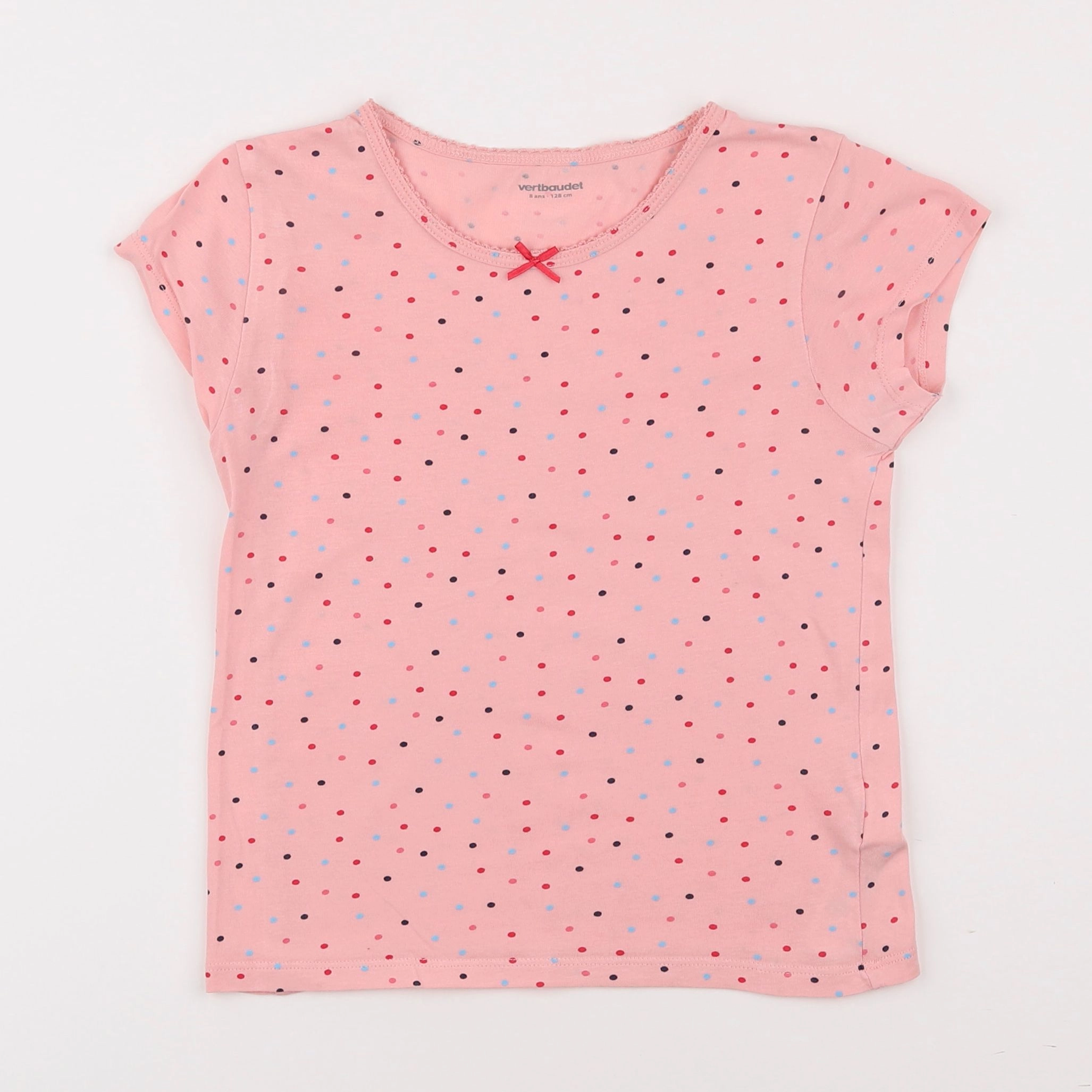 Vertbaudet - maillot de corps rose - 8 ans