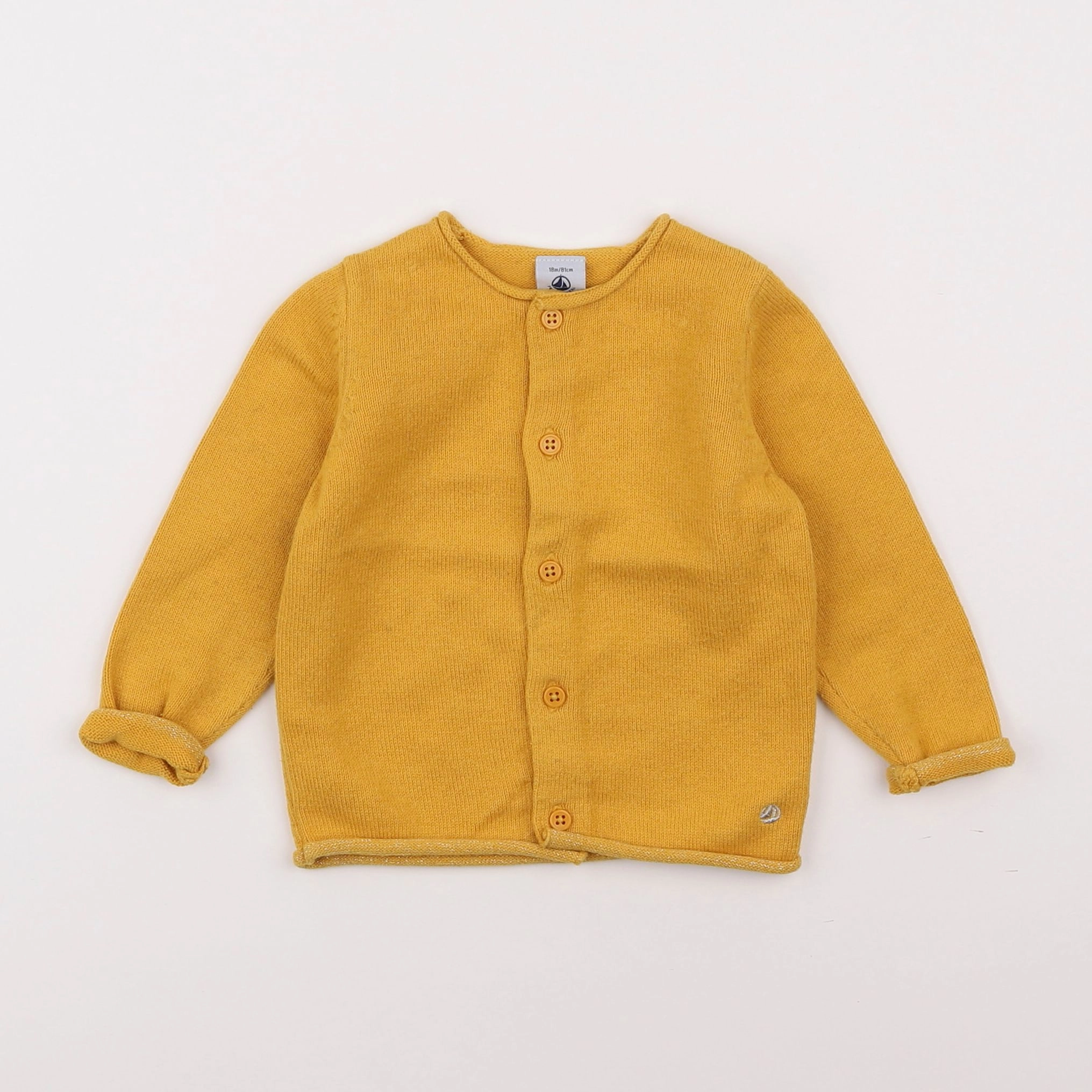 Petit Bateau - gilet jaune - 18 mois