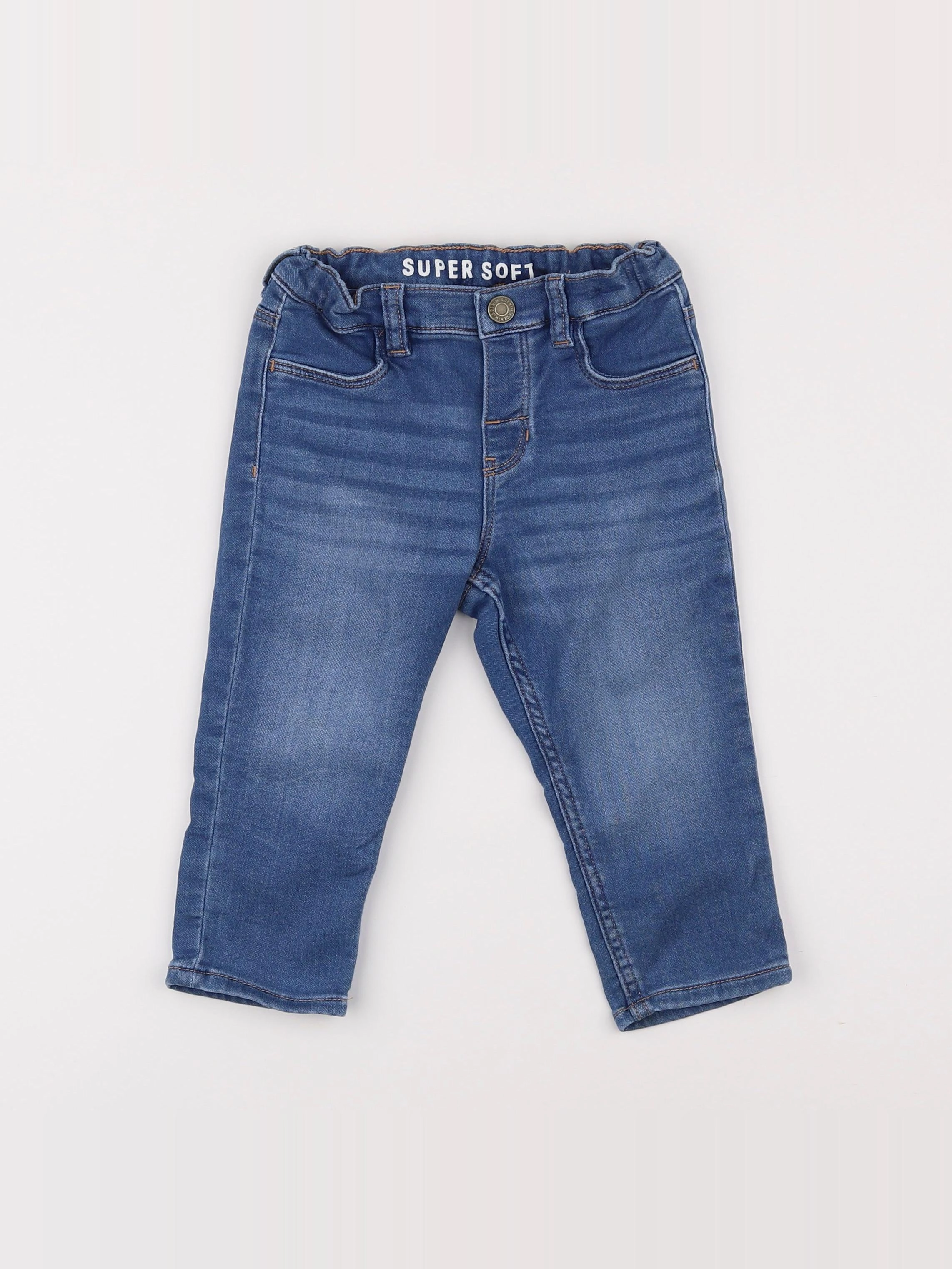 H&M - jean bleu - 12/18 mois