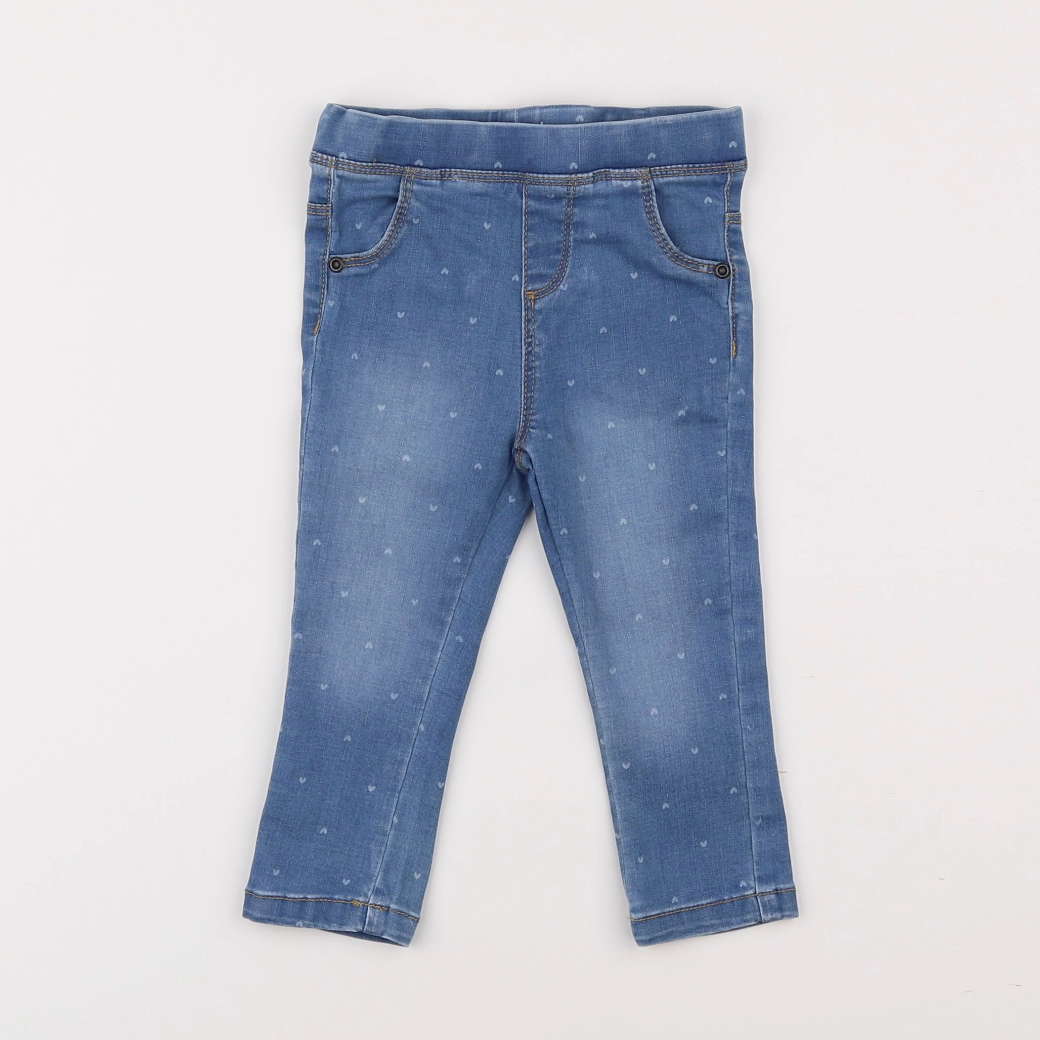 Vertbaudet - jegging bleu - 18 mois