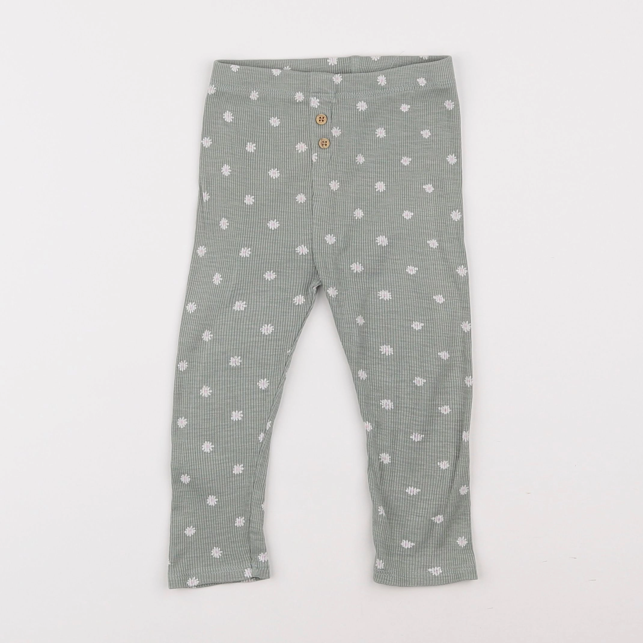 Vertbaudet - legging vert - 2 ans