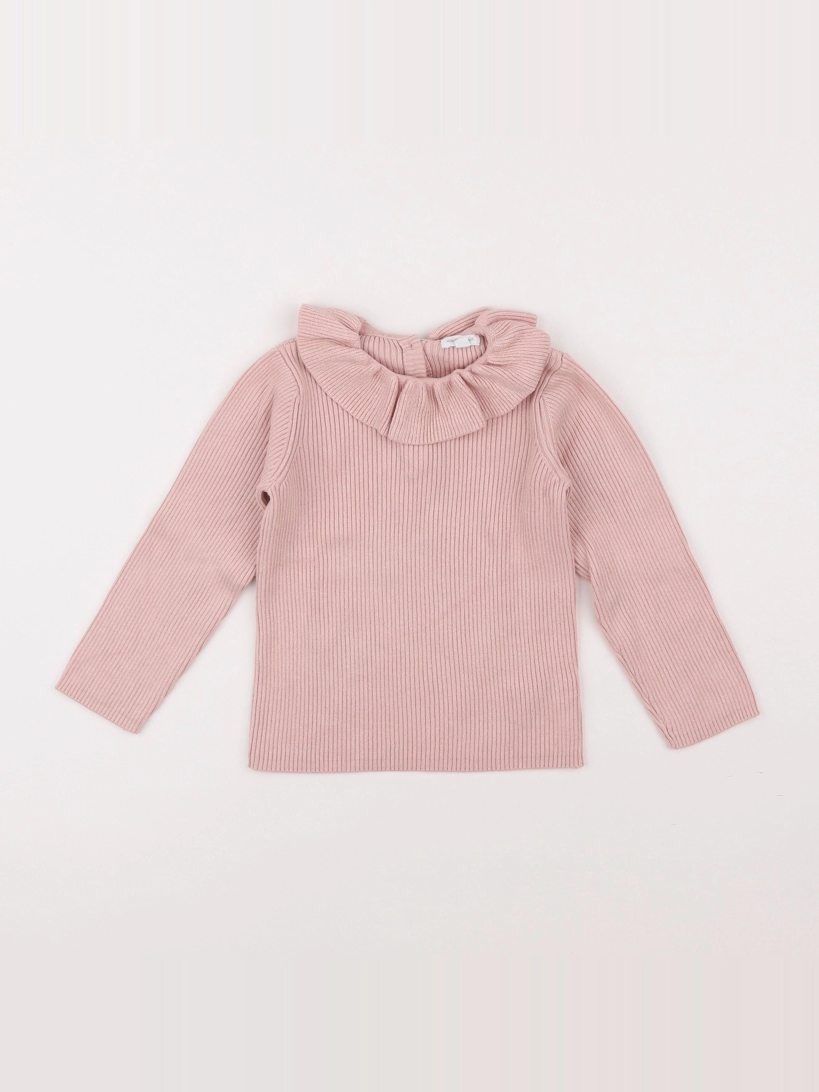 Vertbaudet - pull rose - 3 ans