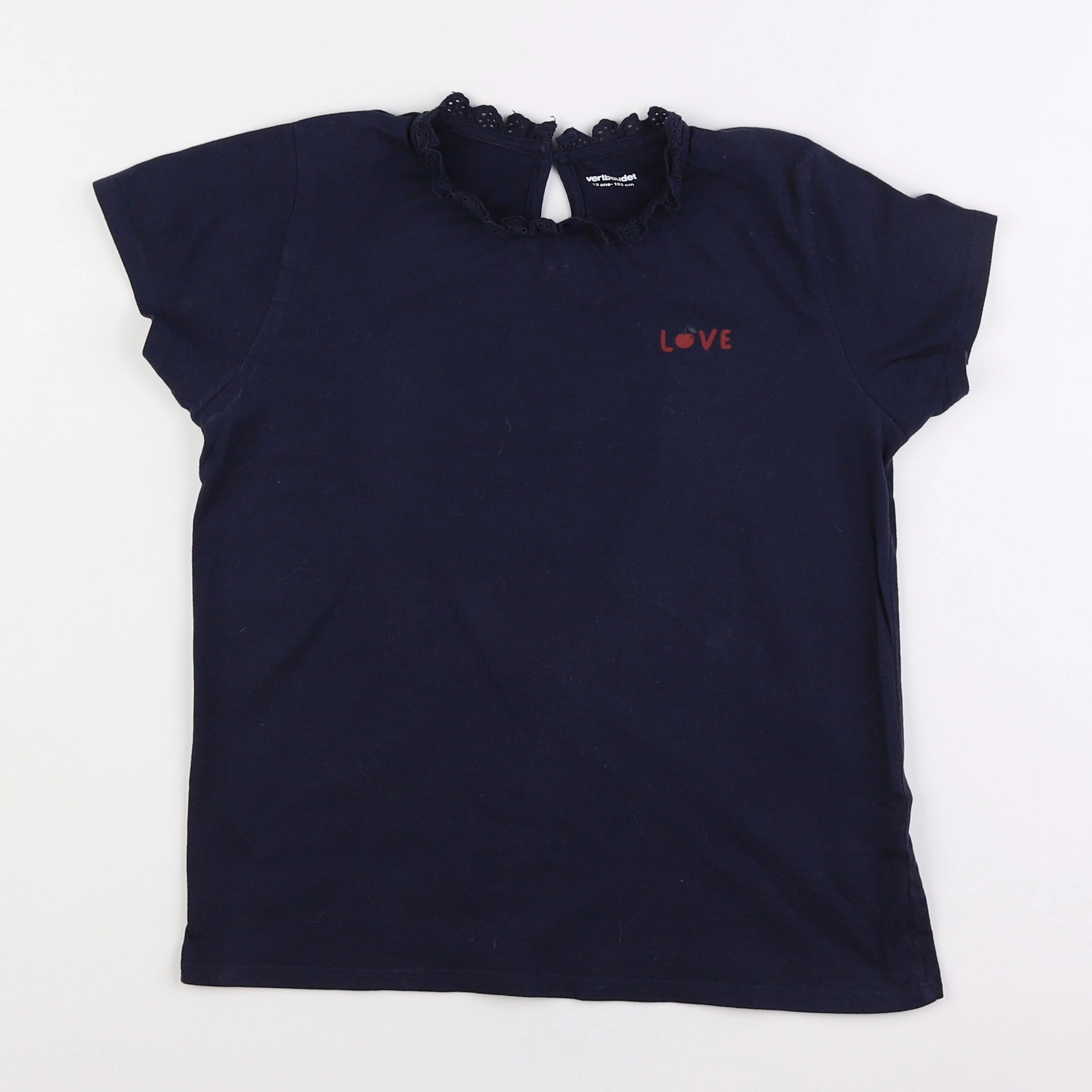 Vertbaudet - tee-shirt bleu - 12 ans