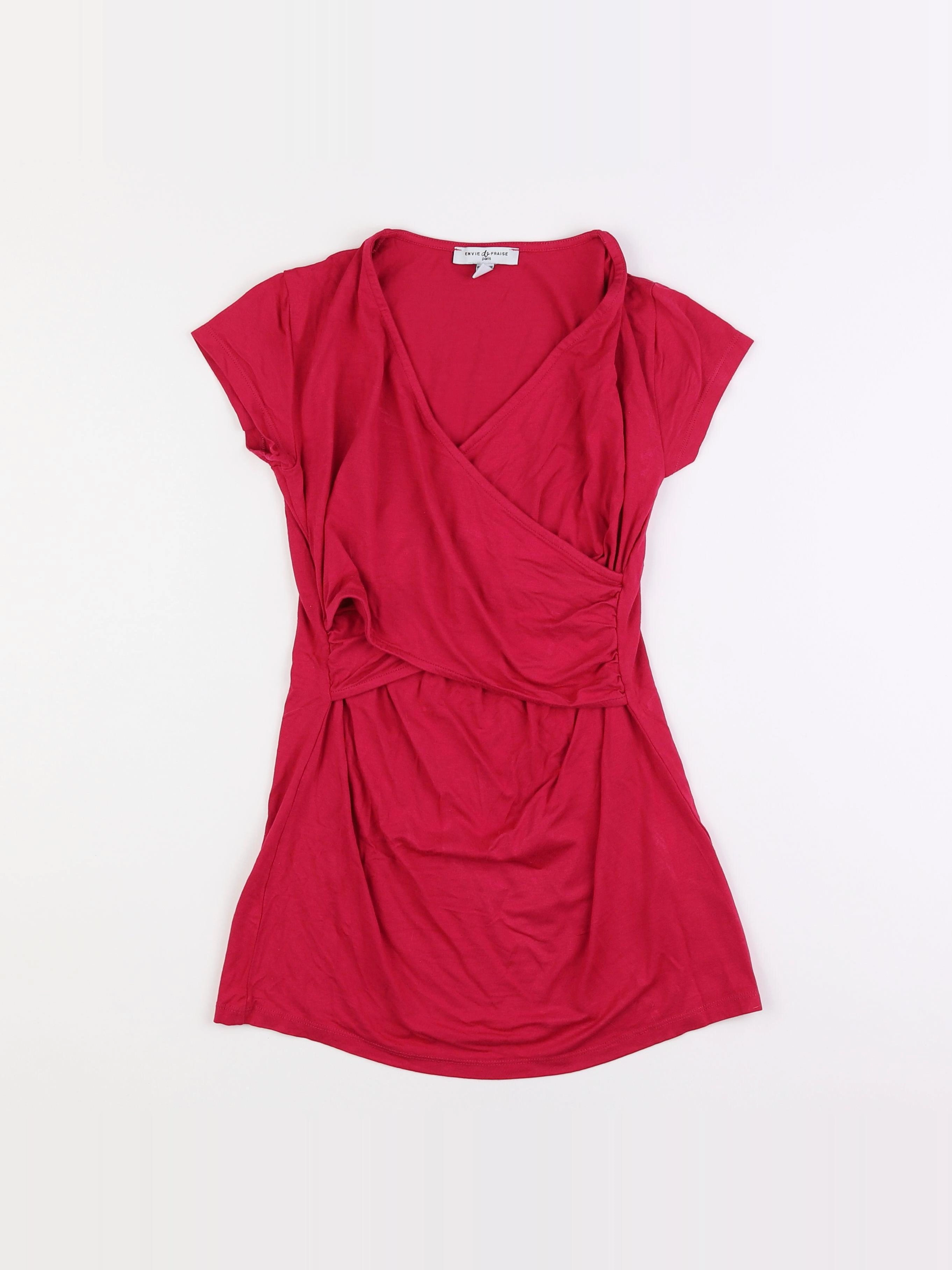 Envie de fraise - tee-shirt allaitement, grossesse rose - 34 à 36
