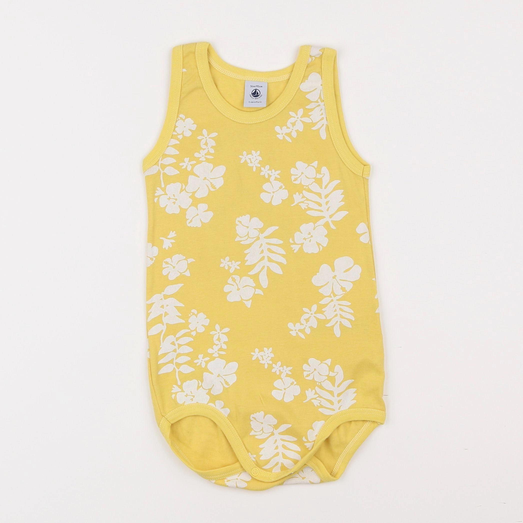 Petit Bateau - body jaune - 3 ans