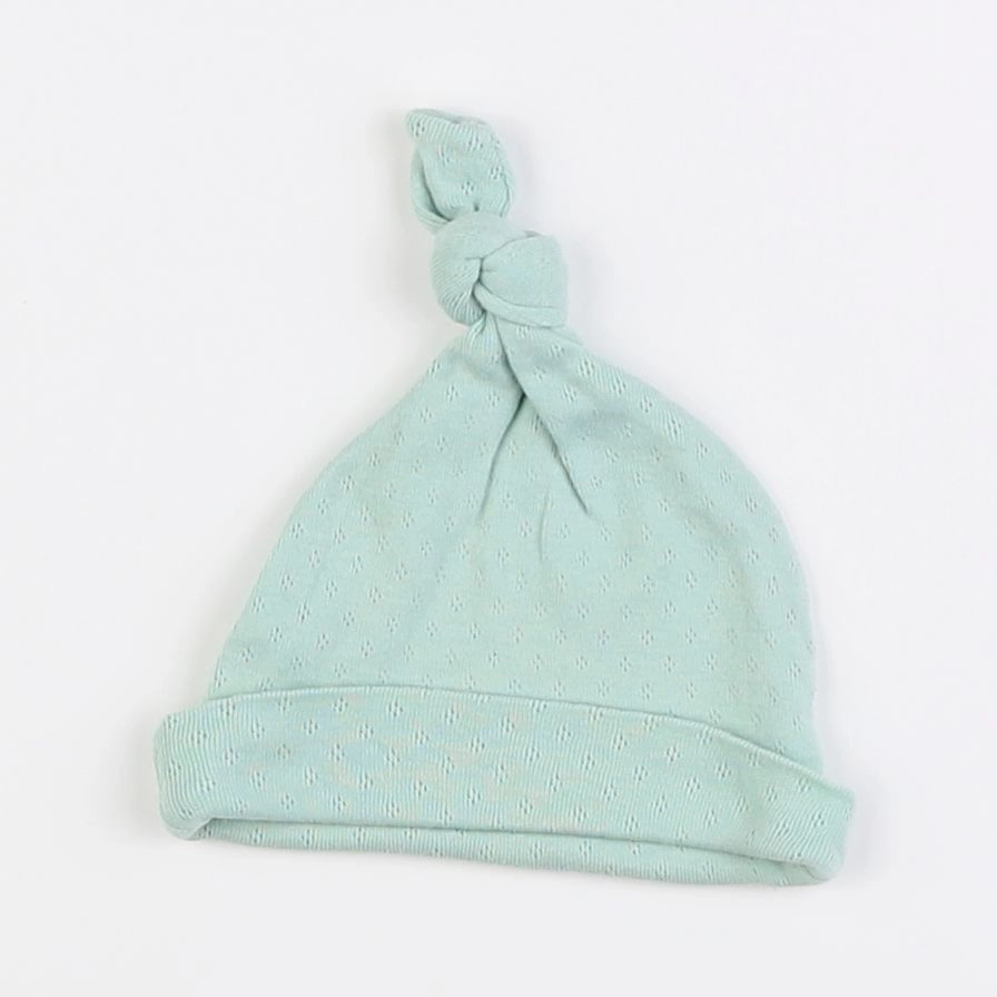 Vertbaudet - bonnet de naissance vert - 0/3 mois