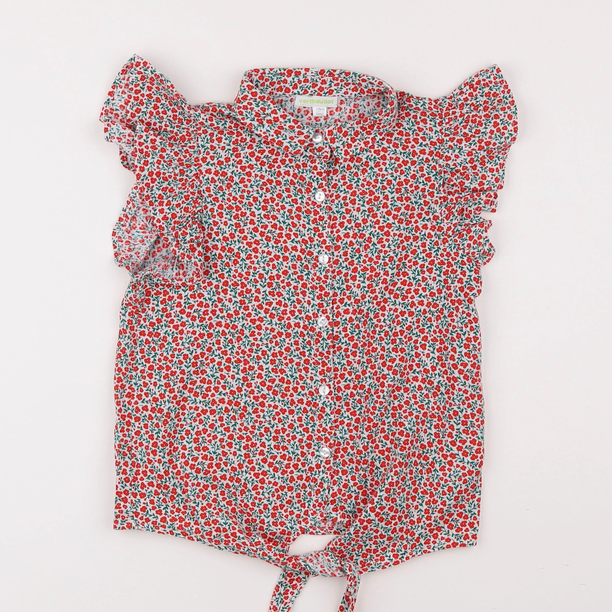 Vertbaudet - chemise multicolore - 8 ans