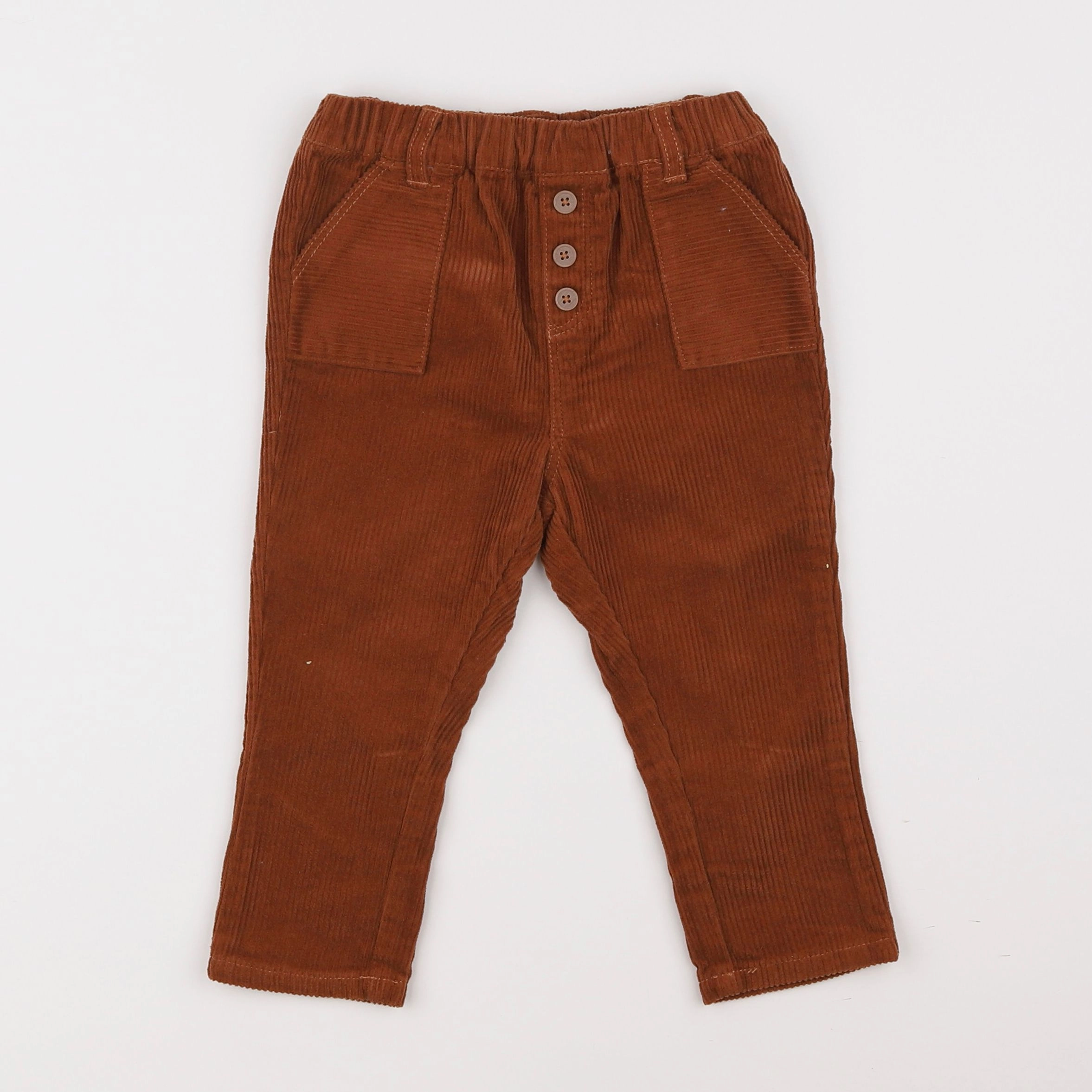 Vertbaudet - pantalon marron - 2 ans