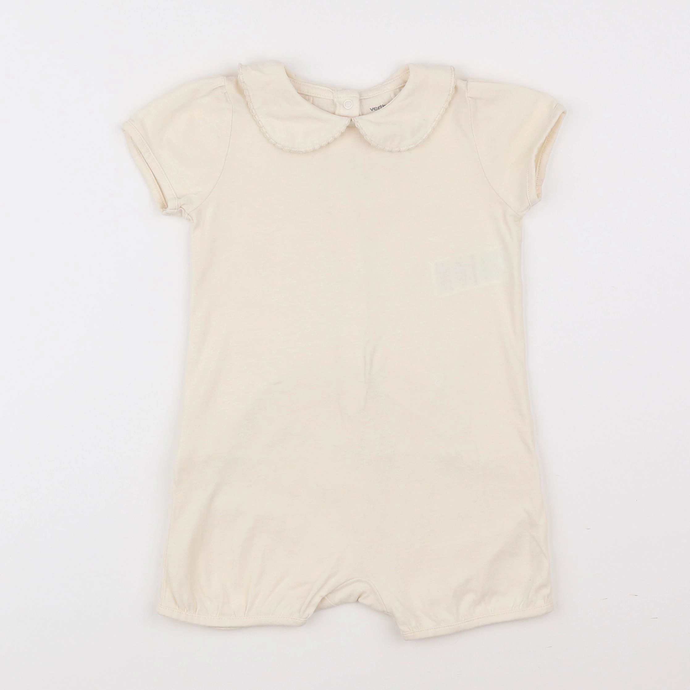 Vertbaudet - pyjama coton beige - 18 mois