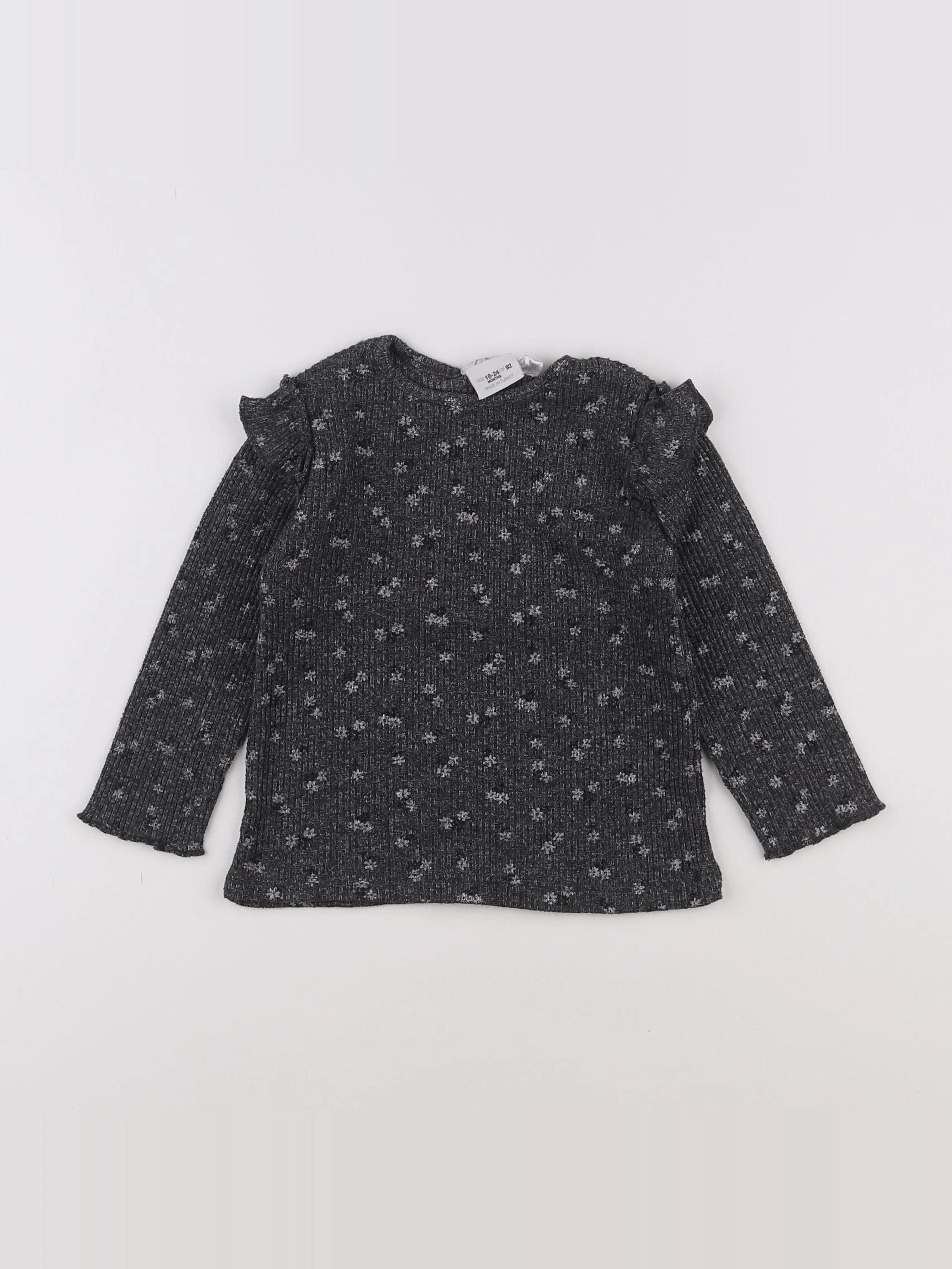 Zara - pull gris - 18 mois à 2 ans