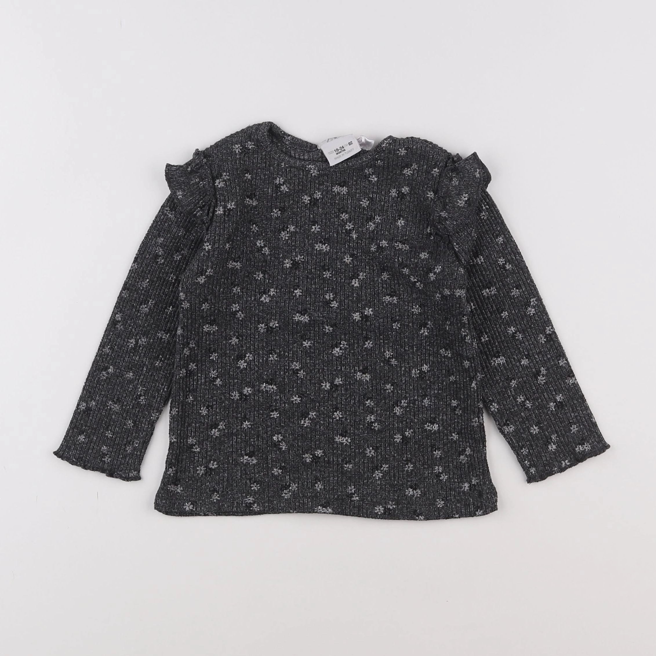 Zara - pull gris - 18 mois à 2 ans