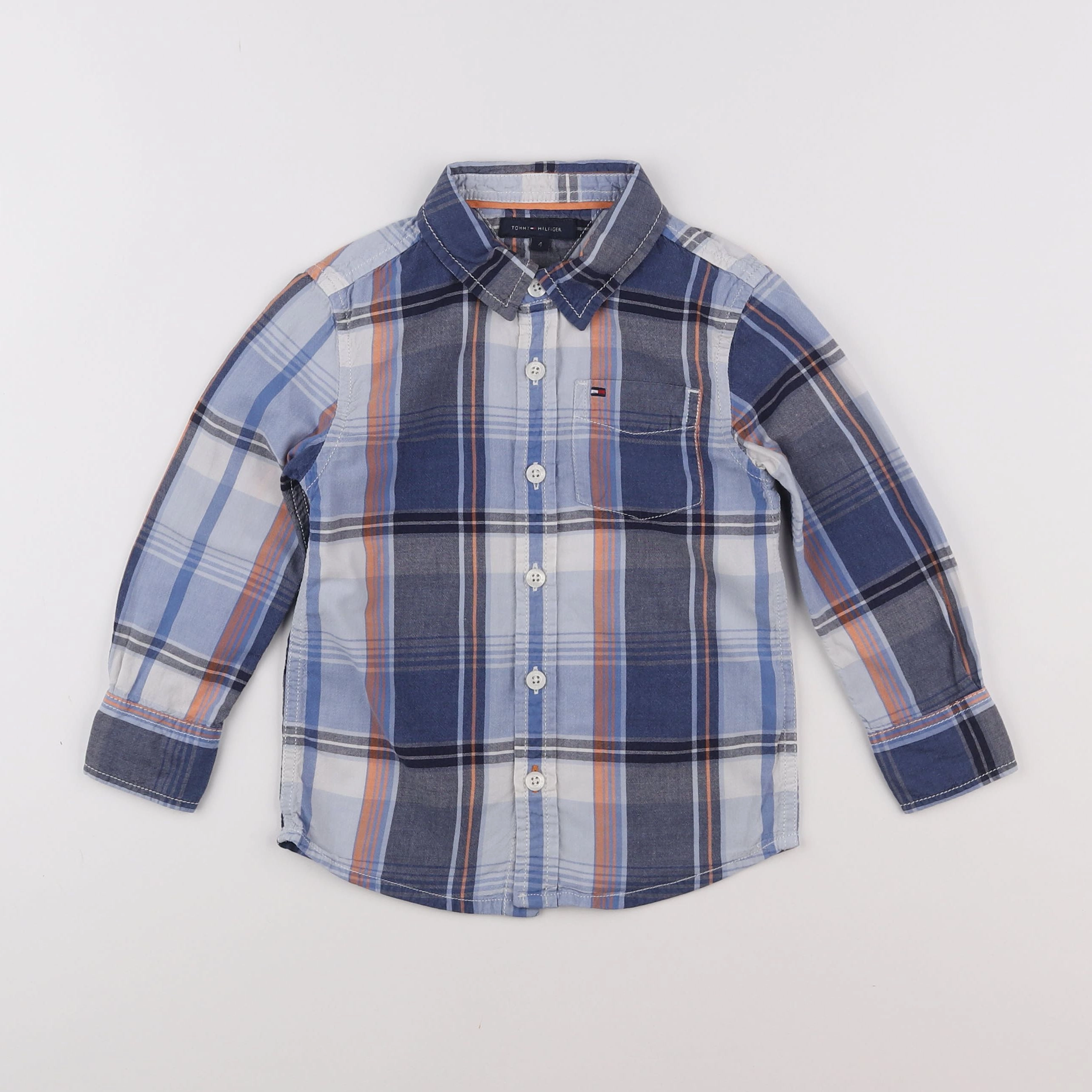 Tommy Hilfiger - chemise bleu - 4 ans