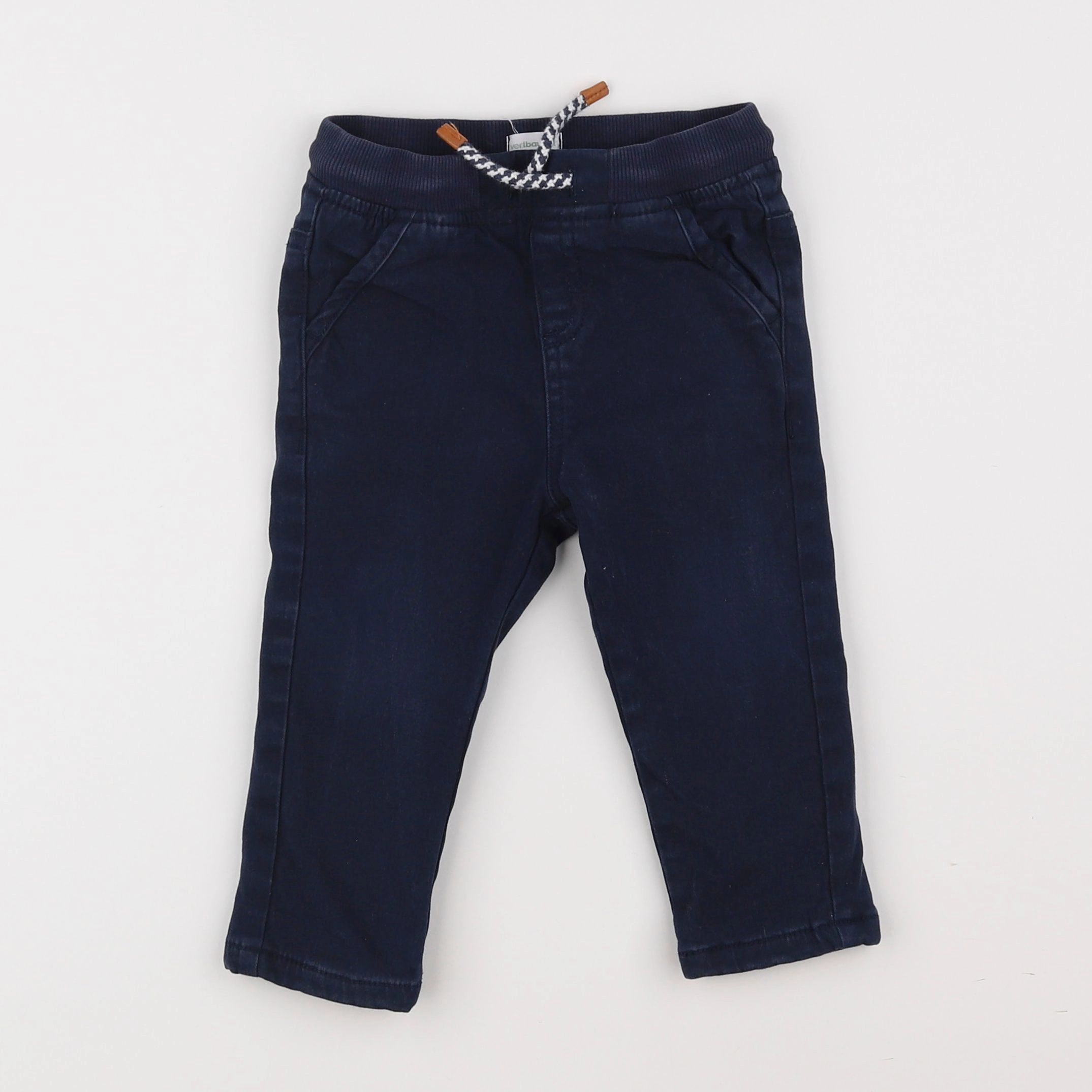 Vertbaudet - pantalon bleu - 18 mois