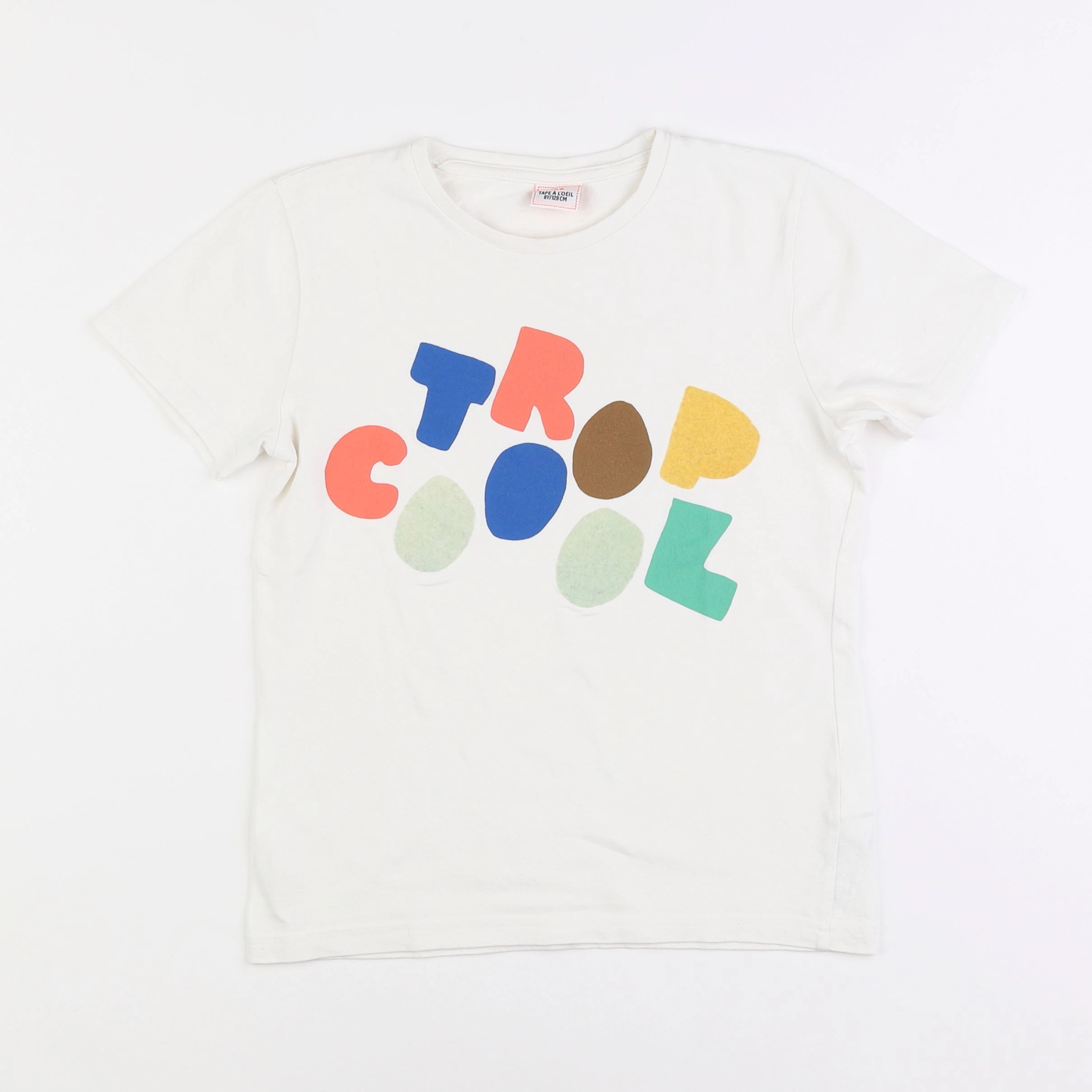 Tape à l'oeil - tee-shirt blanc - 8 ans