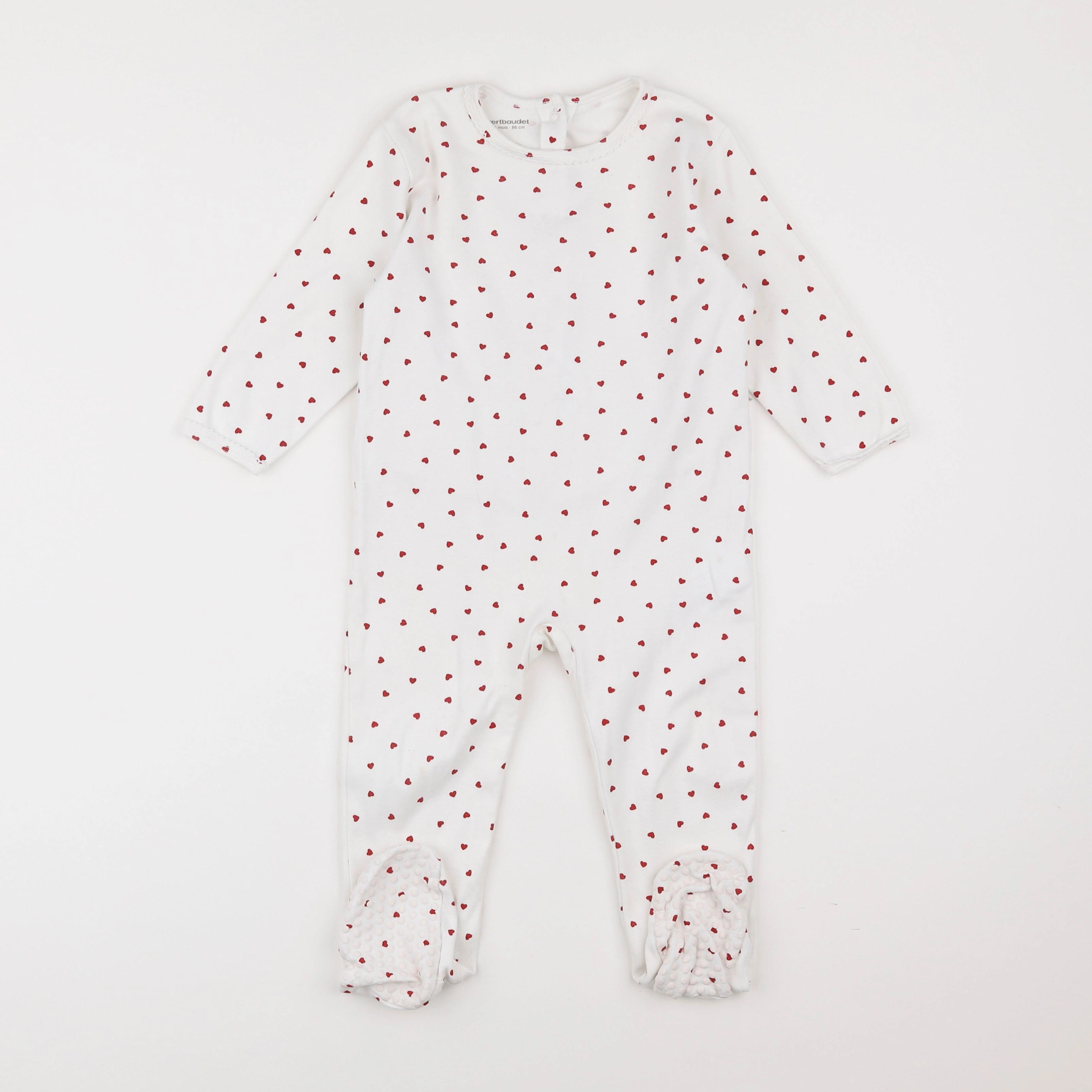 Vertbaudet - pyjama coton blanc - 2 ans