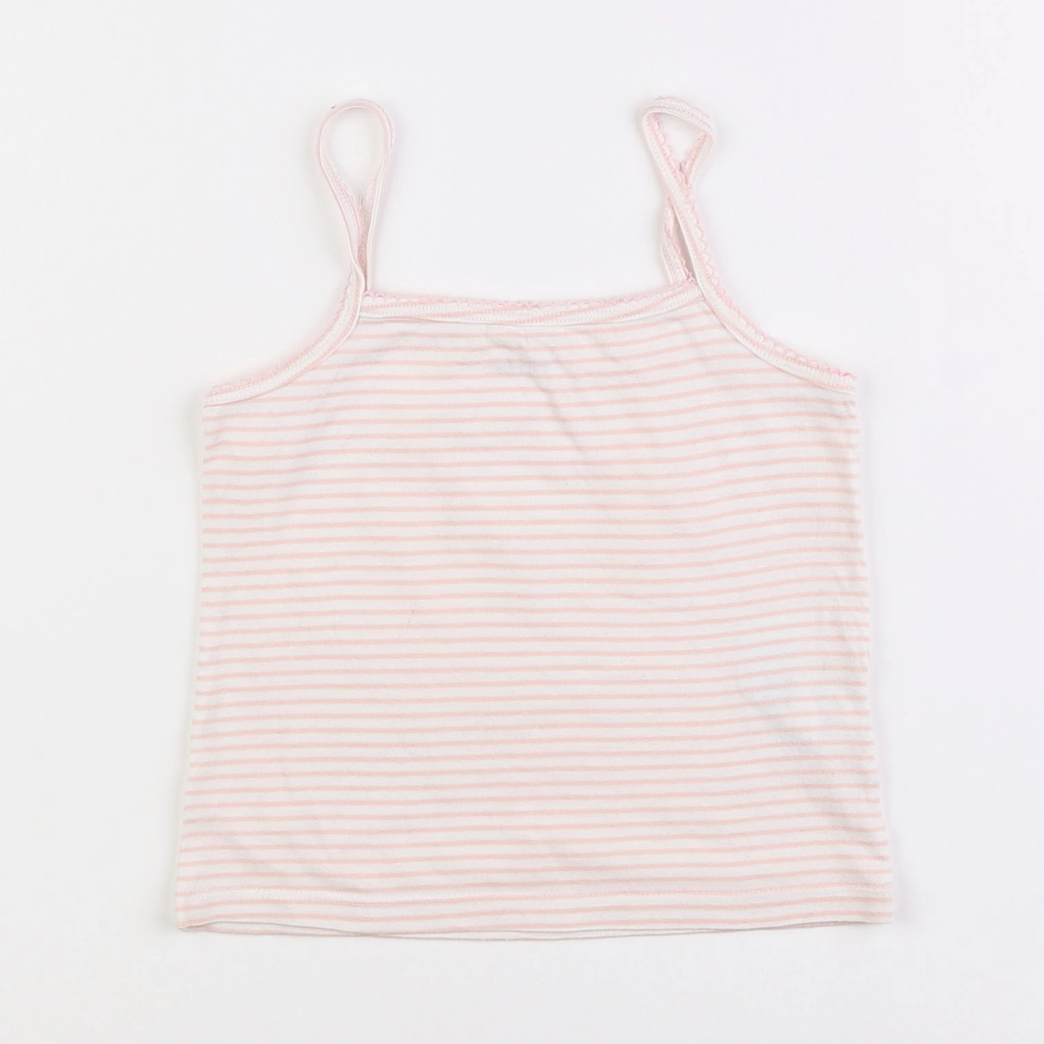 Vertbaudet - maillot de corps blanc, rose - 3 ans