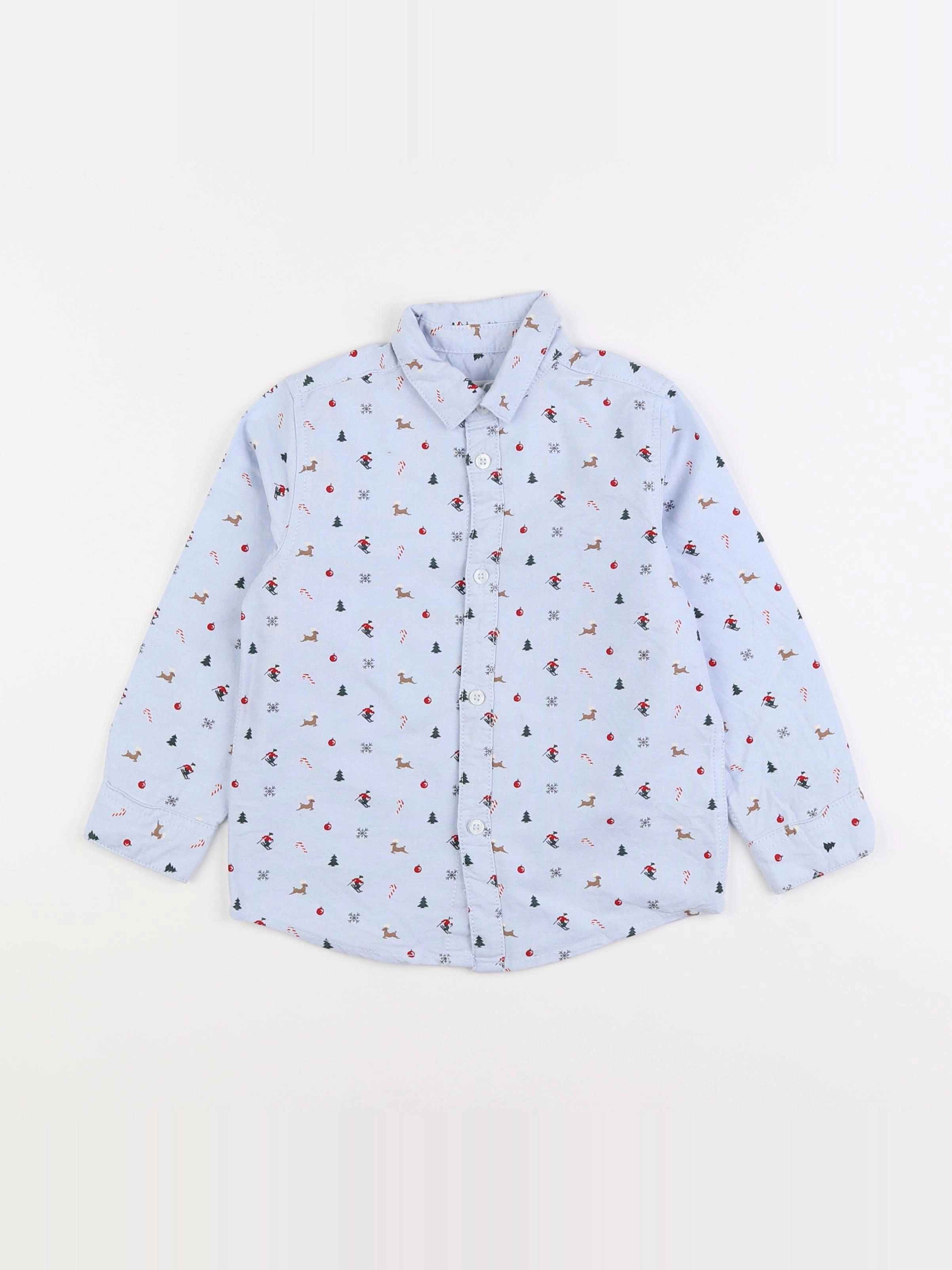 Vertbaudet - chemise bleu - 4 ans