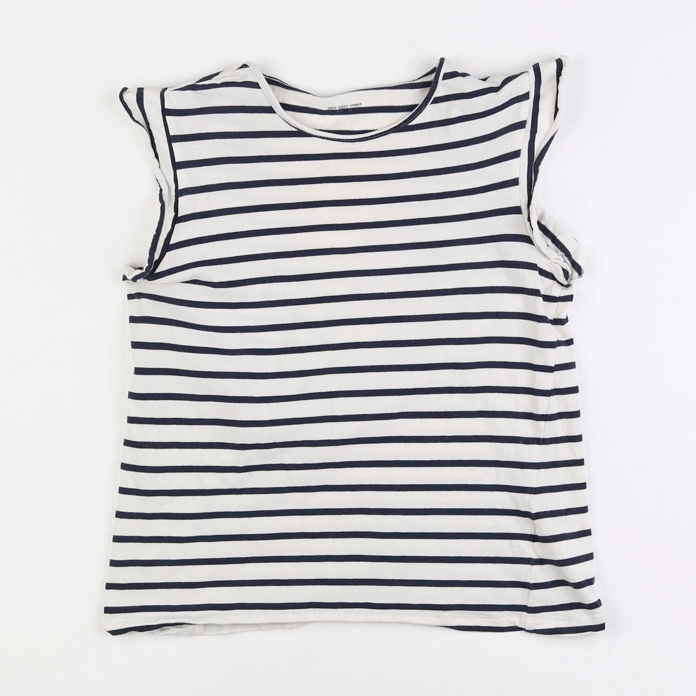 Vertbaudet - tee-shirt blanc, bleu - 13/14 ans