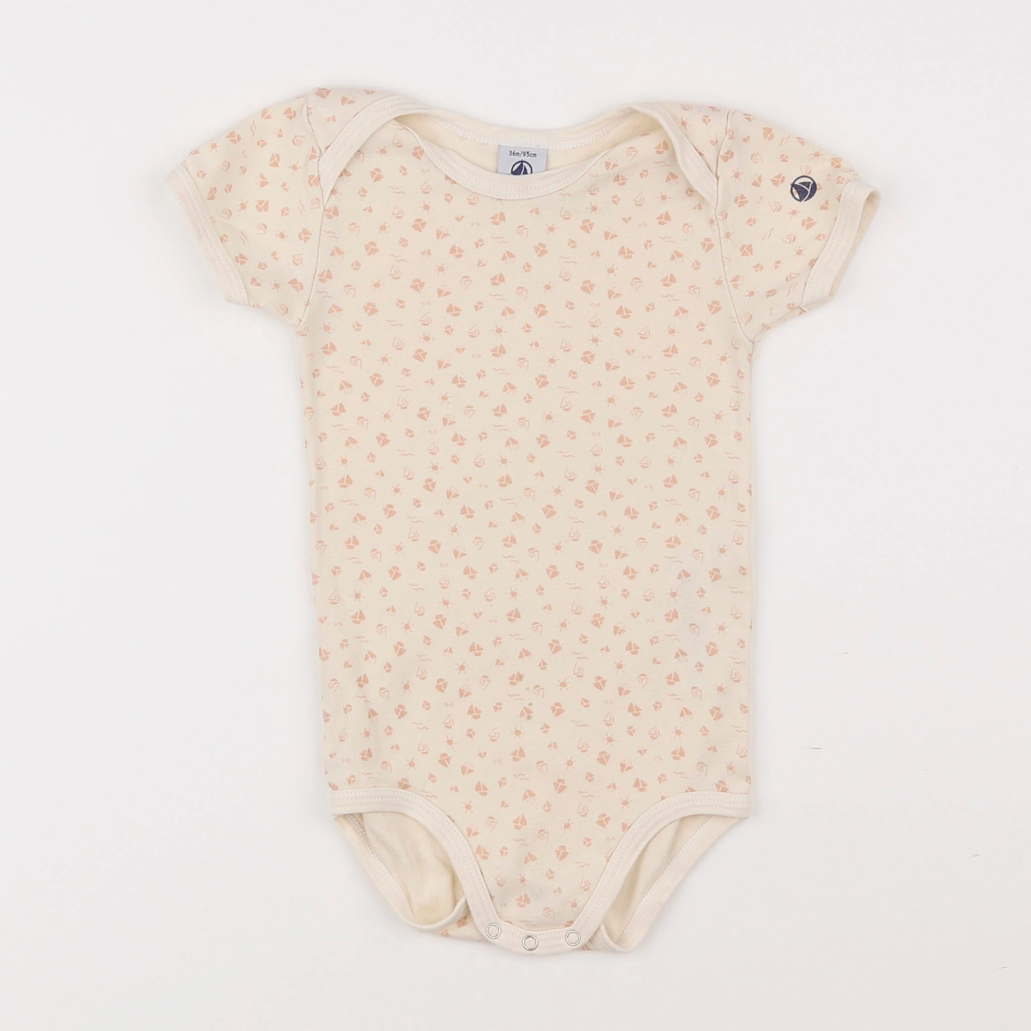 Petit Bateau - body beige - 3 ans