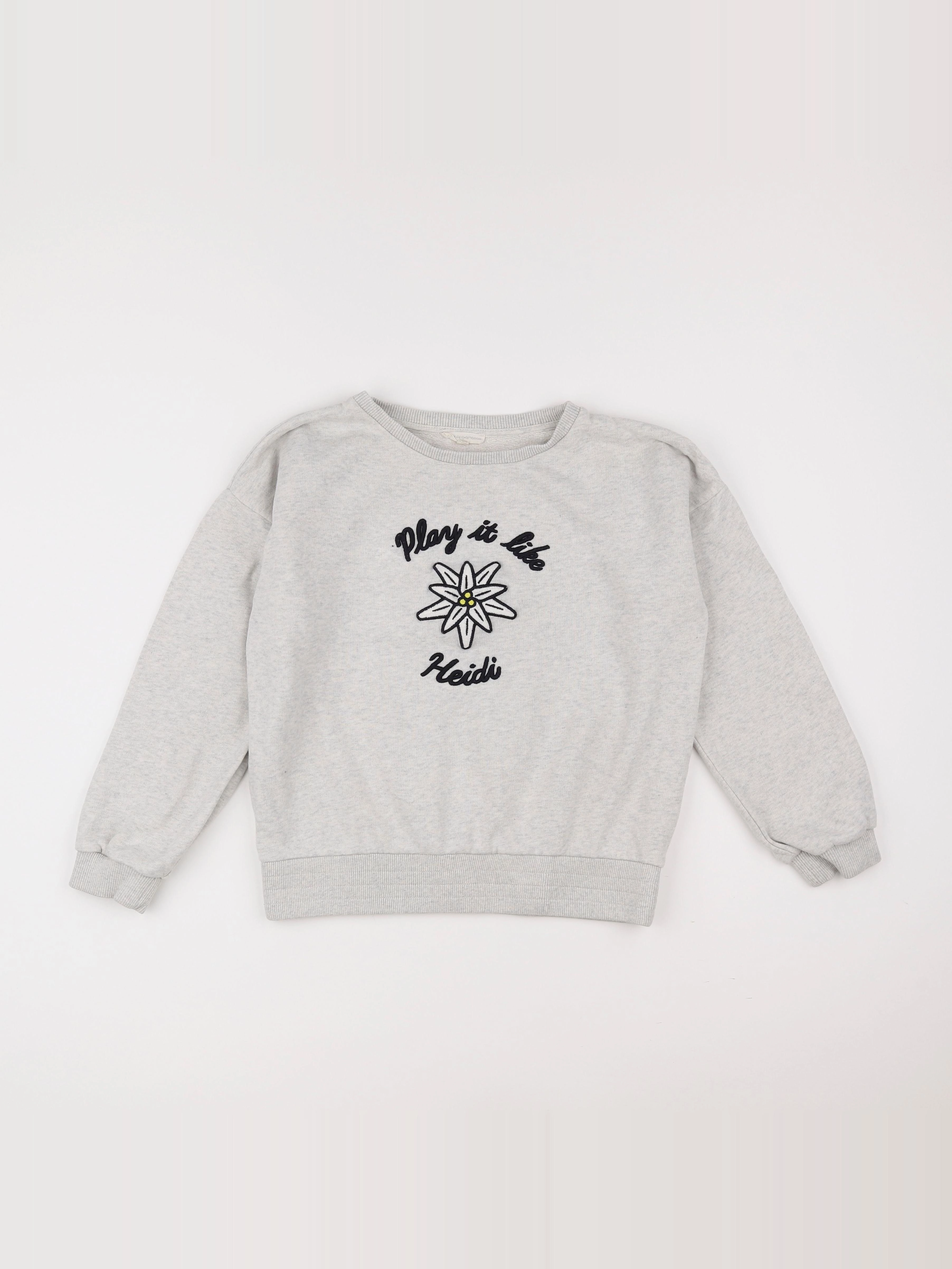 Hundred Pieces - sweat gris - 10 ans