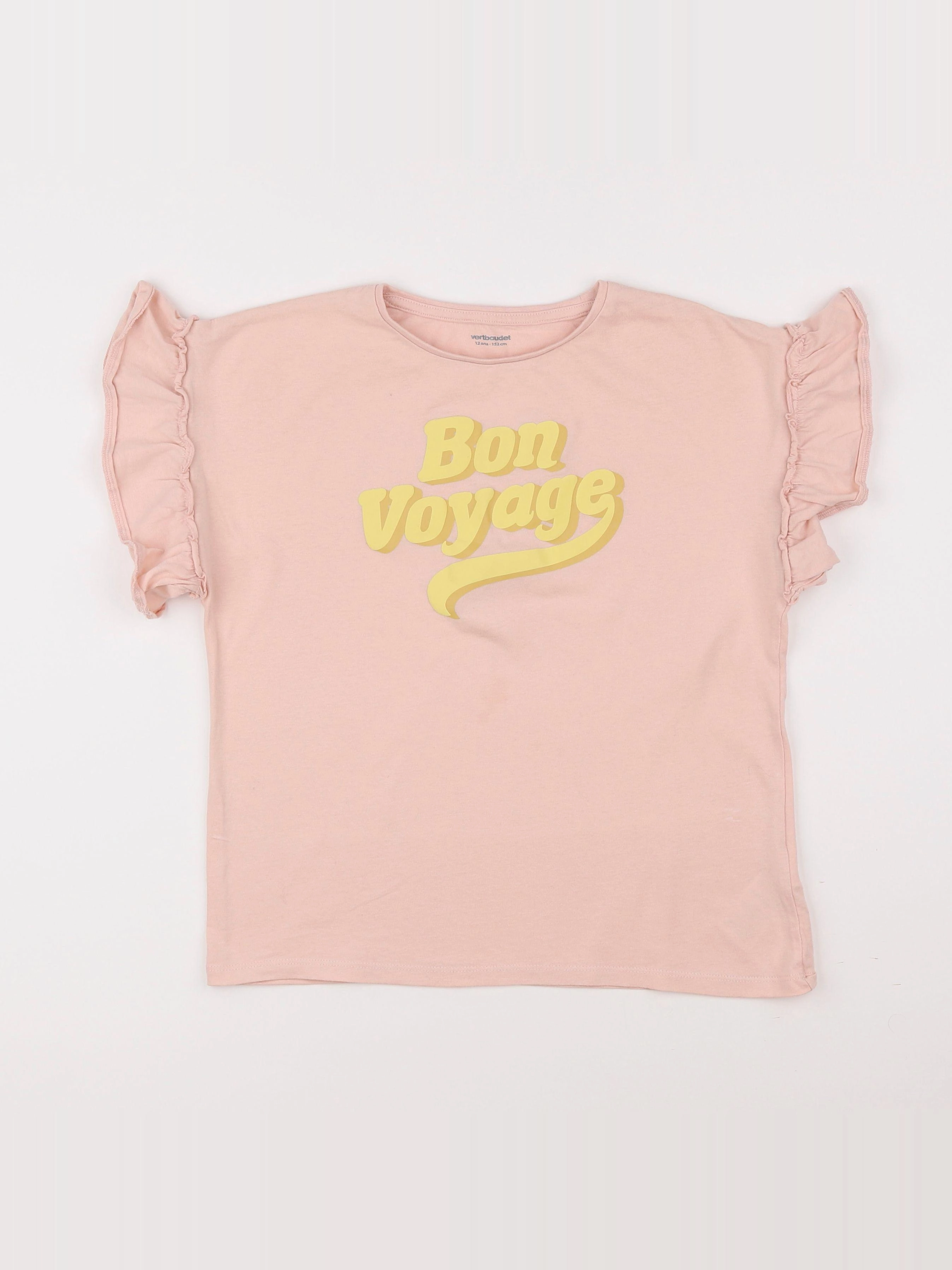 Vertbaudet - tee-shirt rose - 12 ans