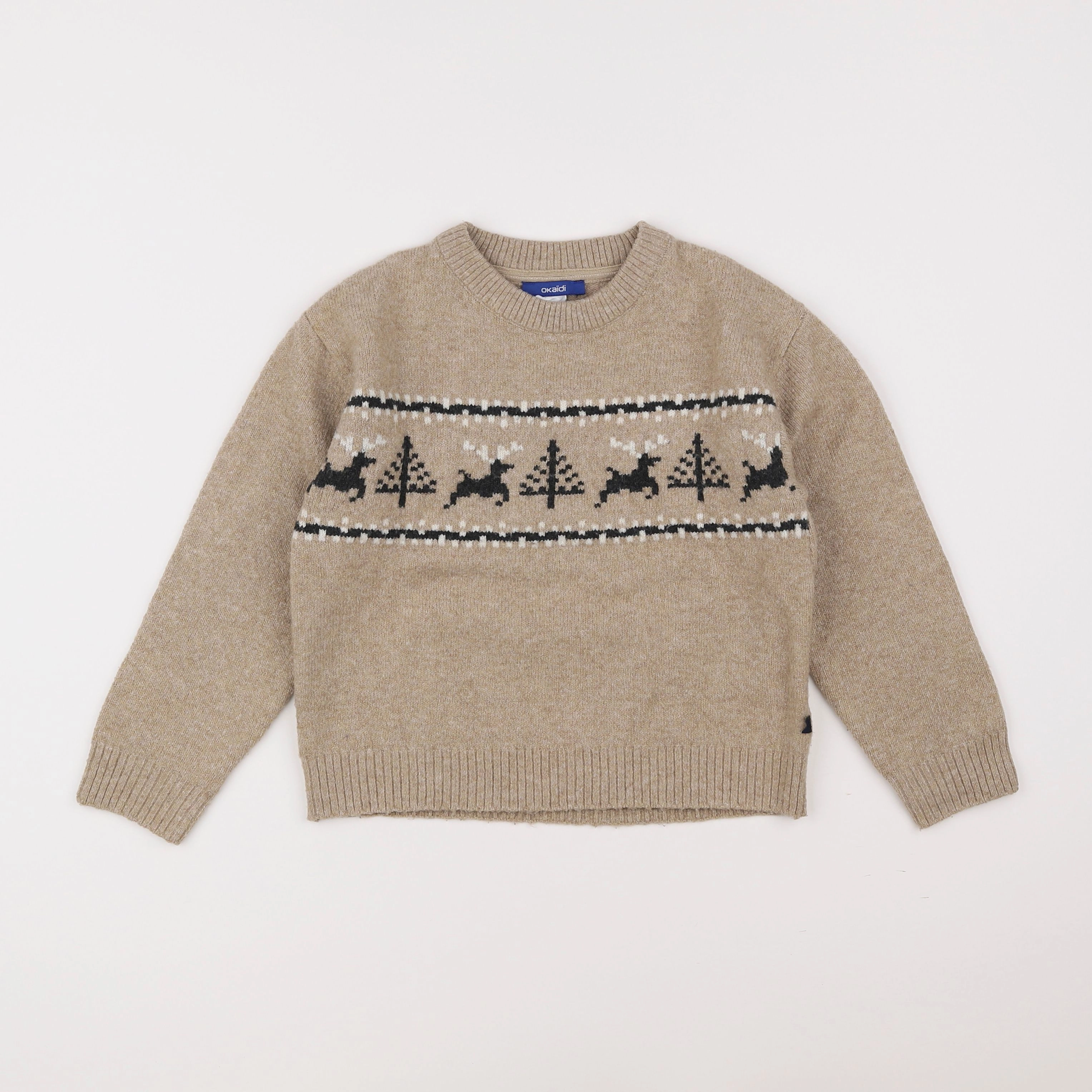 Okaidi - pull marron - 5 ans