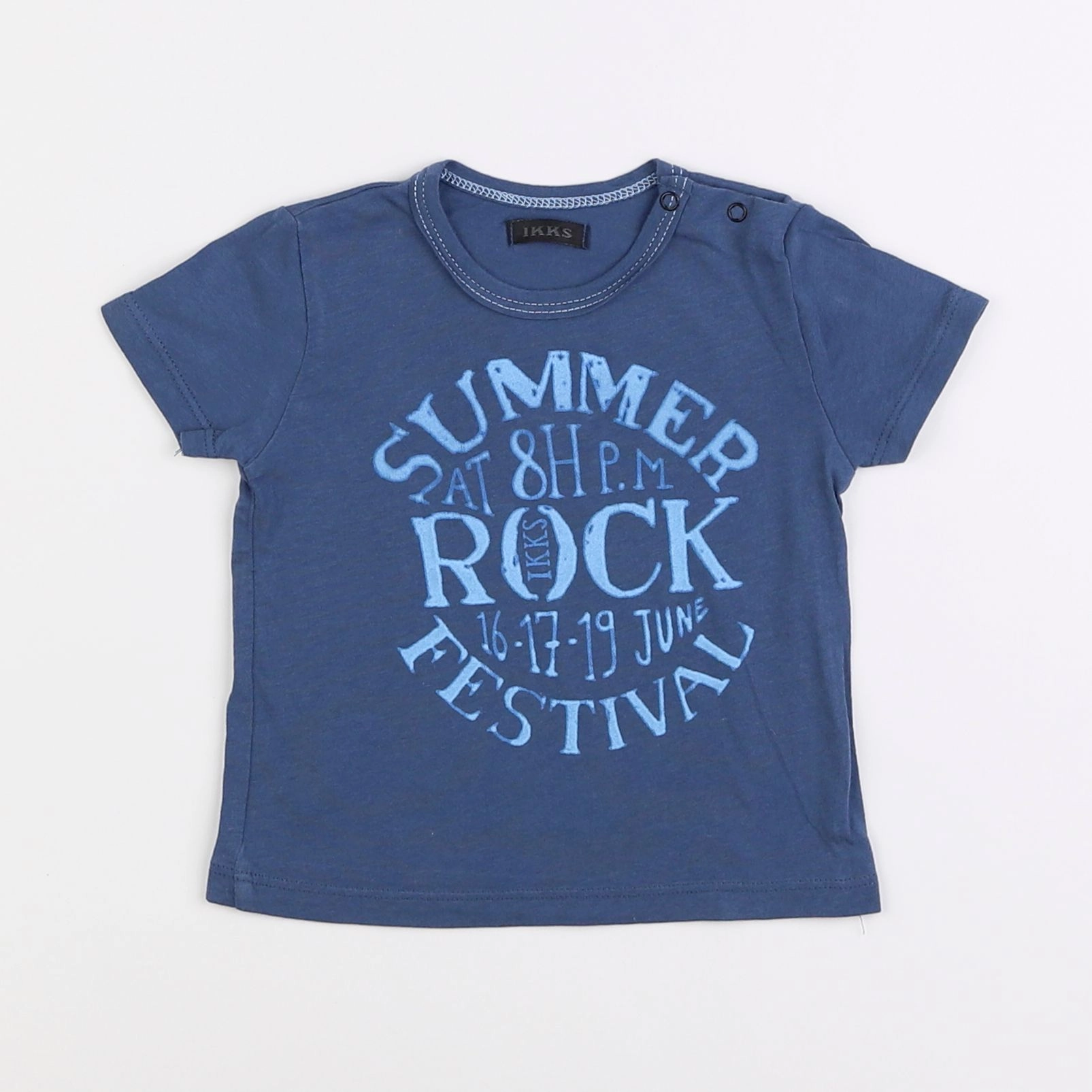 IKKS - tee-shirt bleu - 3 mois