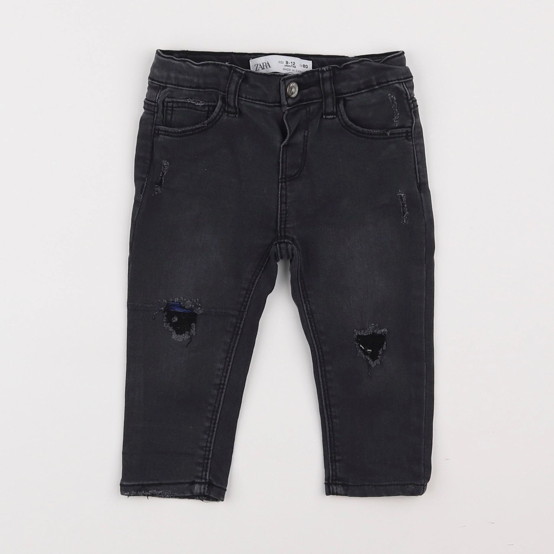 Zara - pantalon gris - 9/12 mois