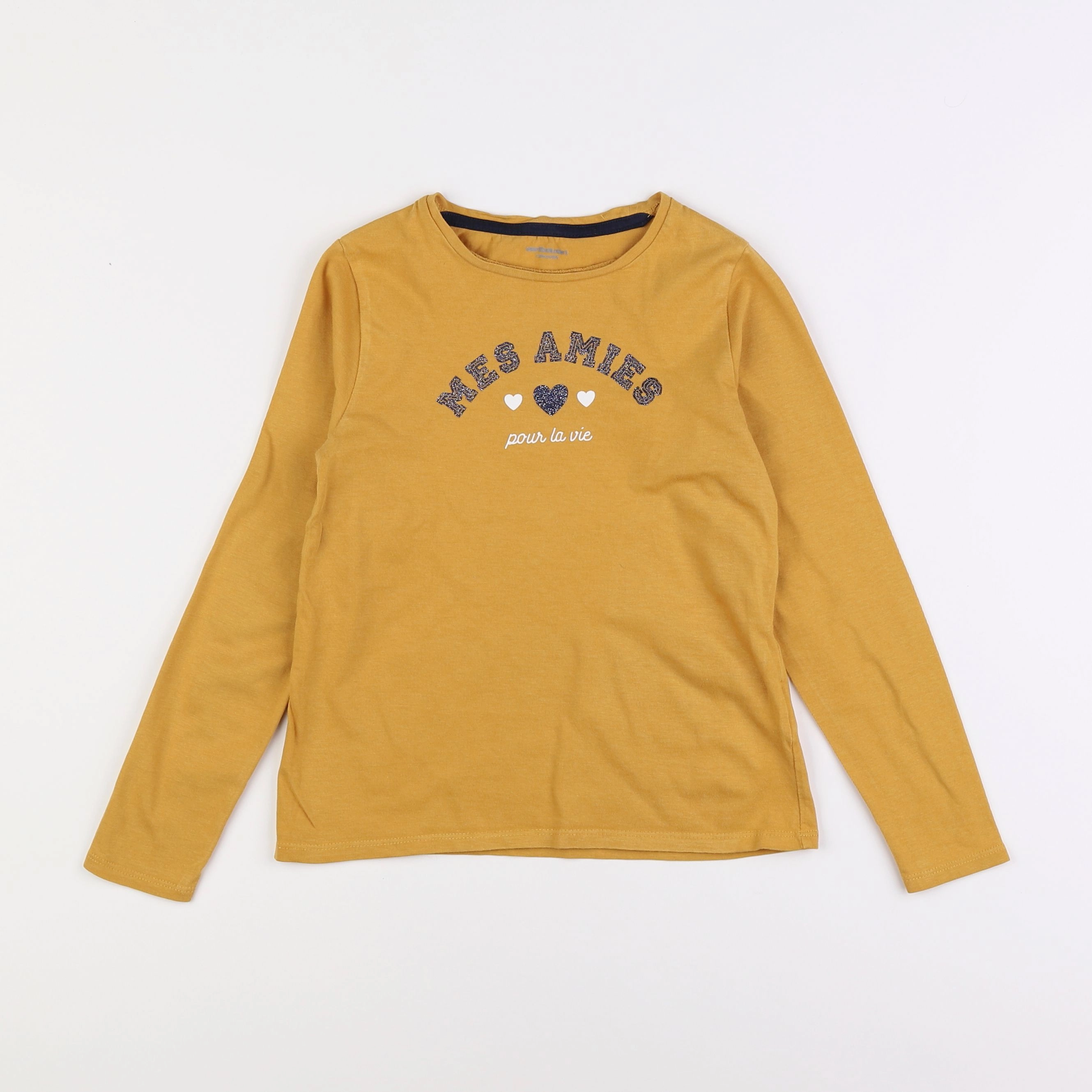 Vertbaudet - tee-shirt jaune - 8 ans