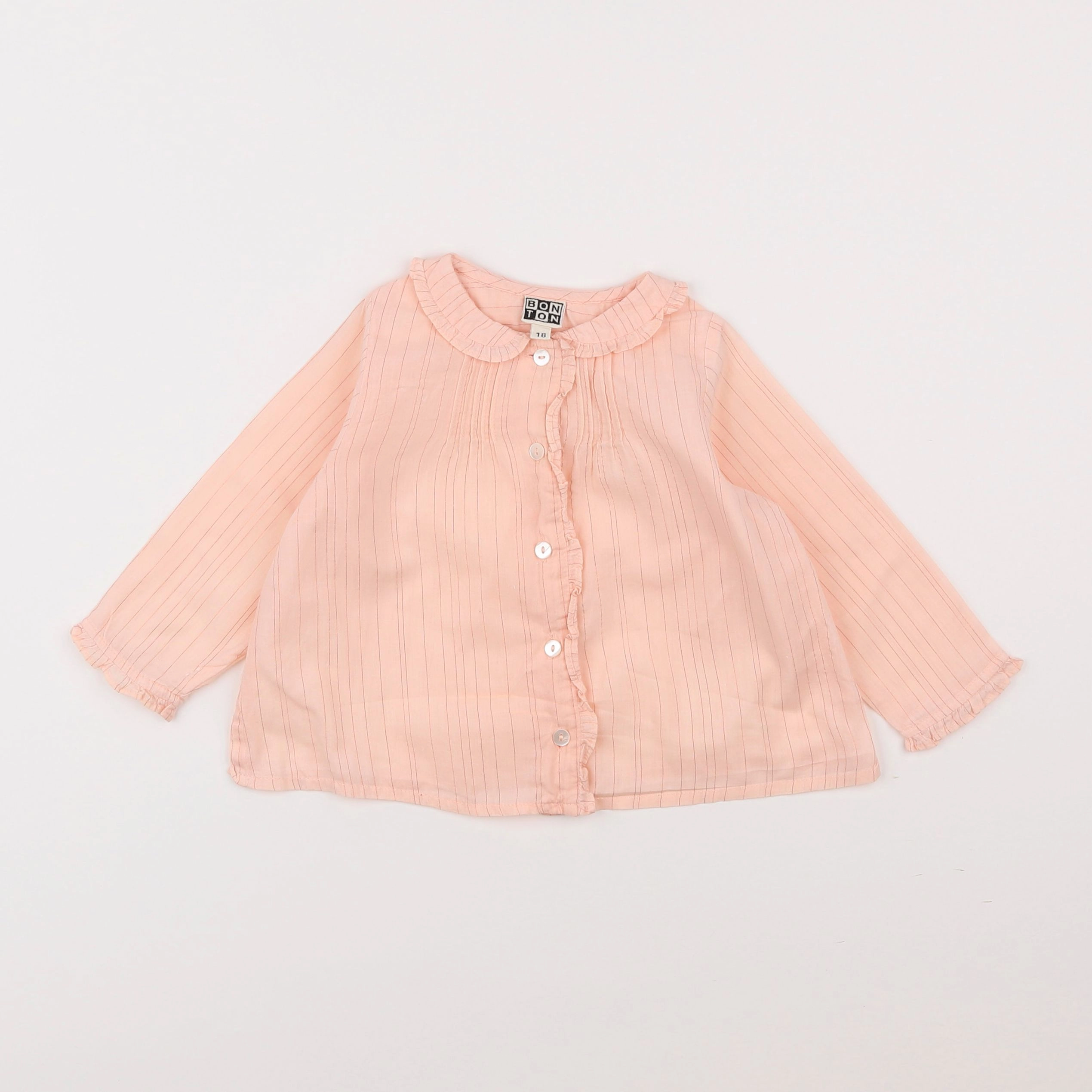 Bonton - blouse rose - 18 mois